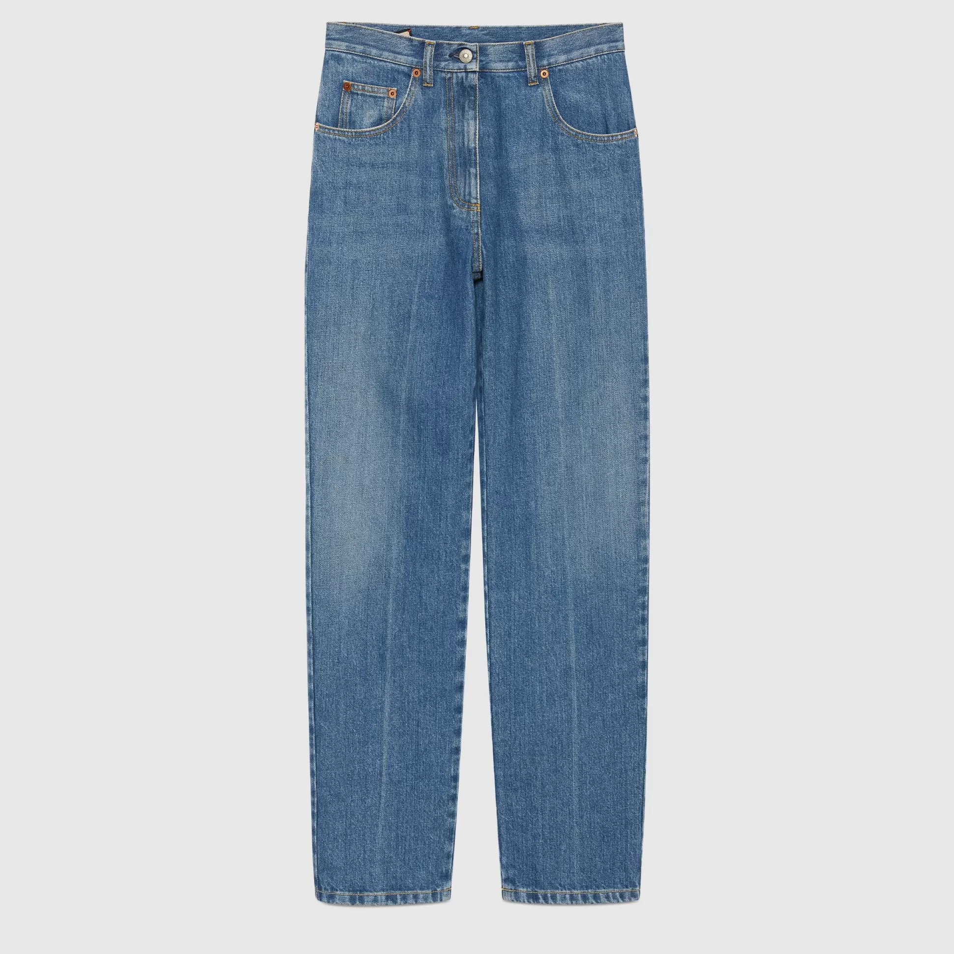 GUCCI 80S Fit Denim Pant With Horsebit-Women Denim