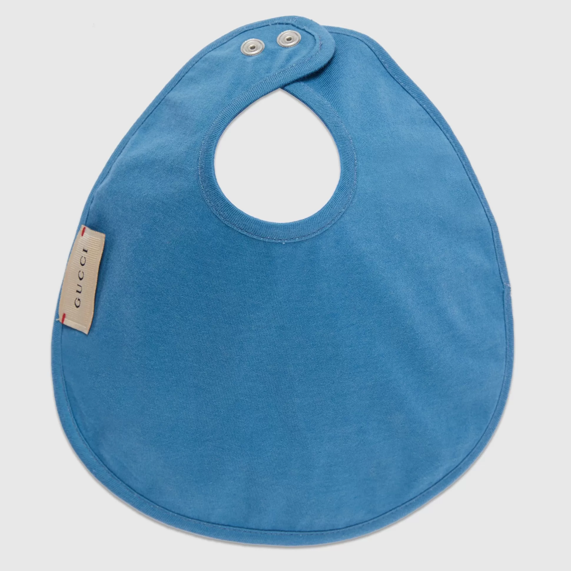 GUCCI Baby Cotton Bib With Web-Children Accessories