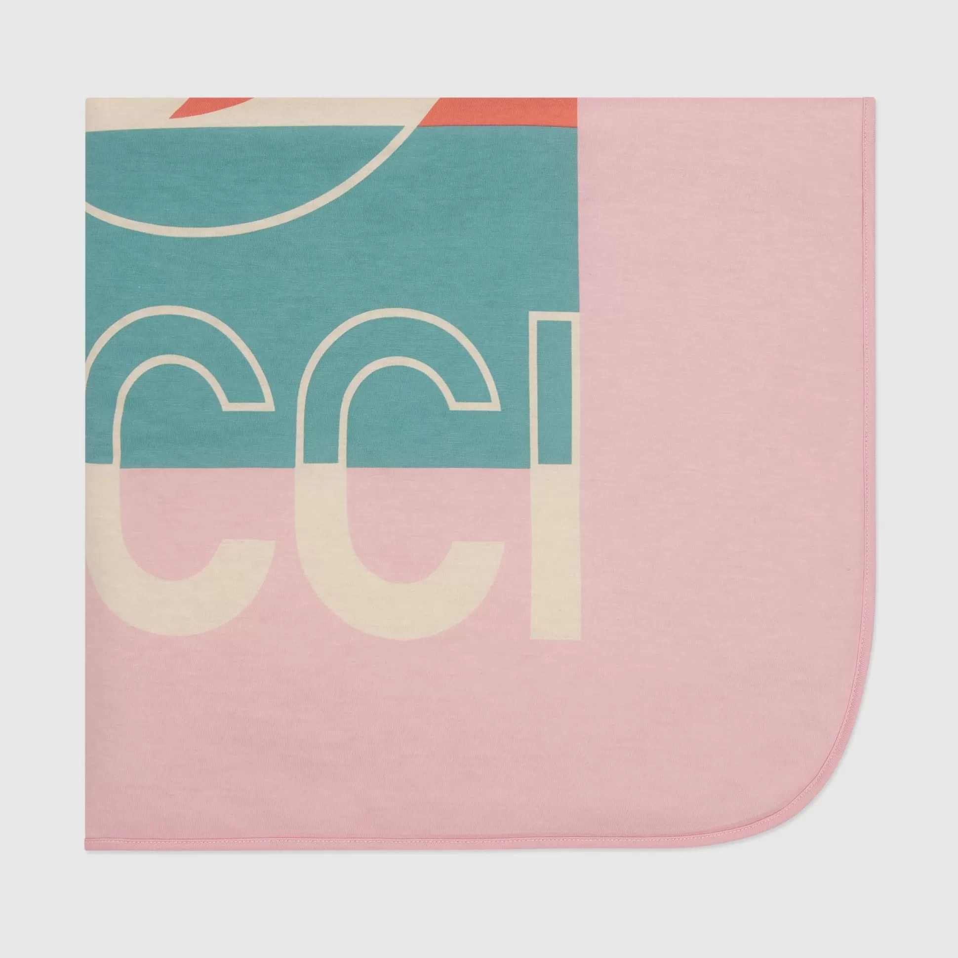 GUCCI Baby Cotton Blanket With Web-Children Accessories