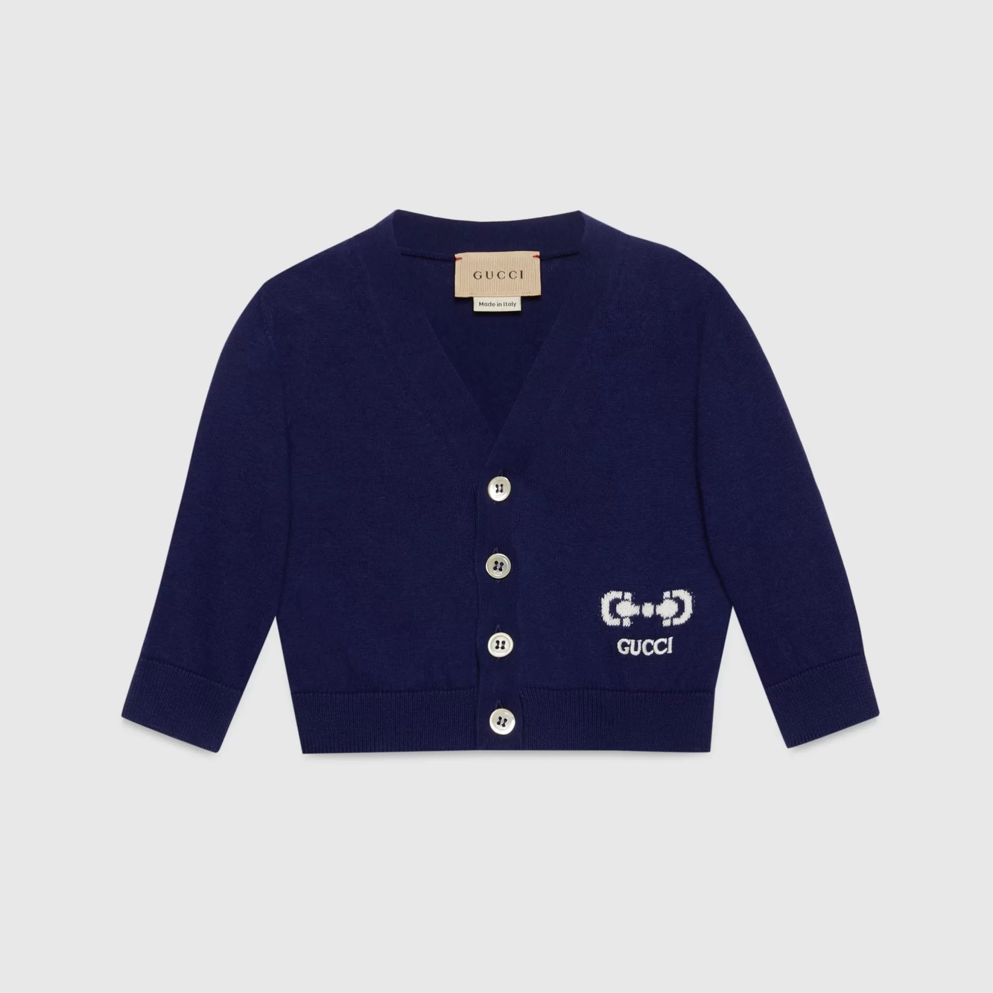 GUCCI Baby Cotton Cardigan With Horsebit-Children Boys (0-36 Months)