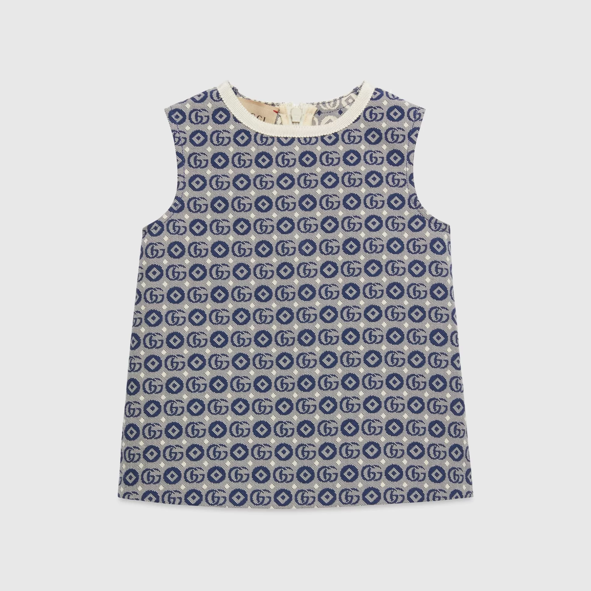 GUCCI Baby Double G Cotton Dress-Children Girls (0-36 Months)