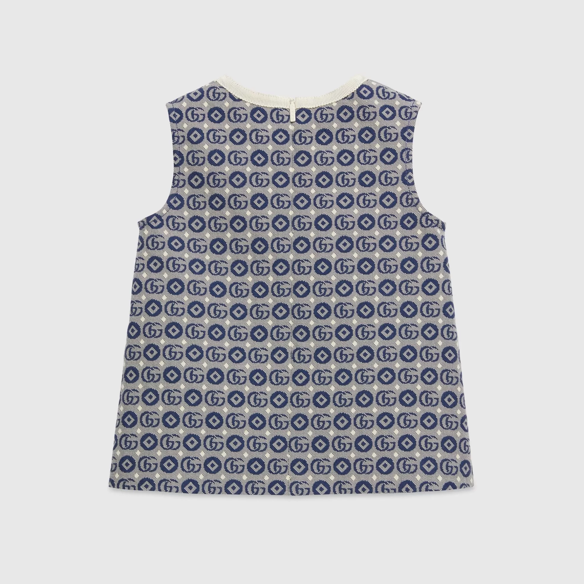 GUCCI Baby Double G Cotton Dress-Children Girls (0-36 Months)