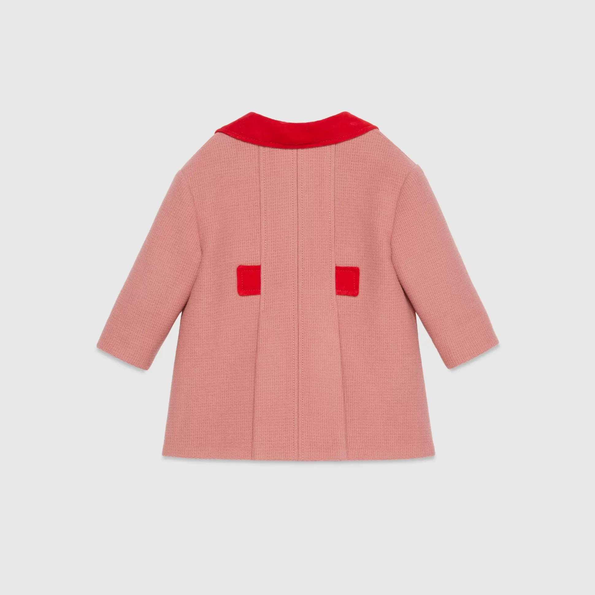 GUCCI Baby Wool Coat With Embroidery-Children Girls (0-36 Months)