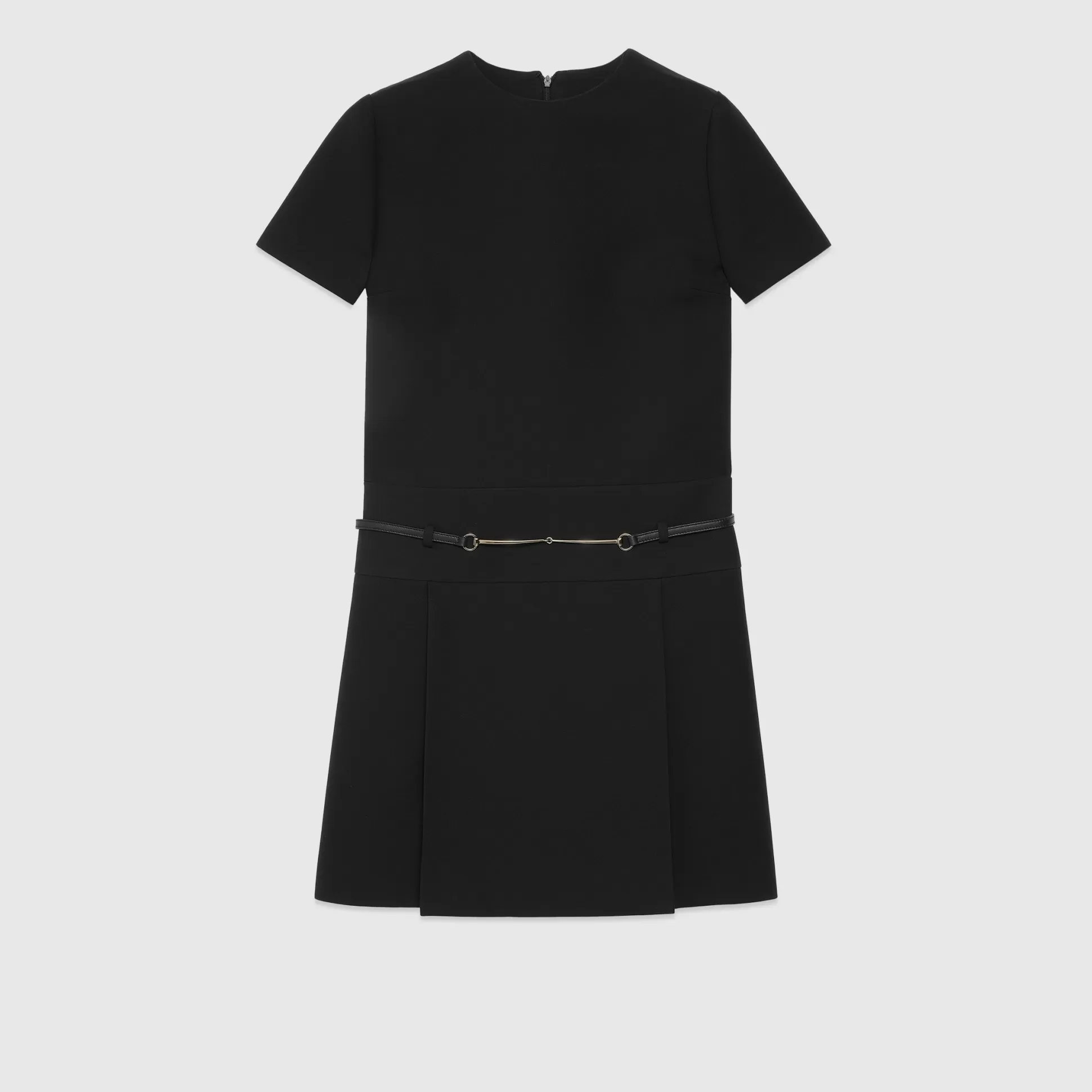 GUCCI Cady Crepe Wool Silk Dress-Women Dresses & Jumpsuits