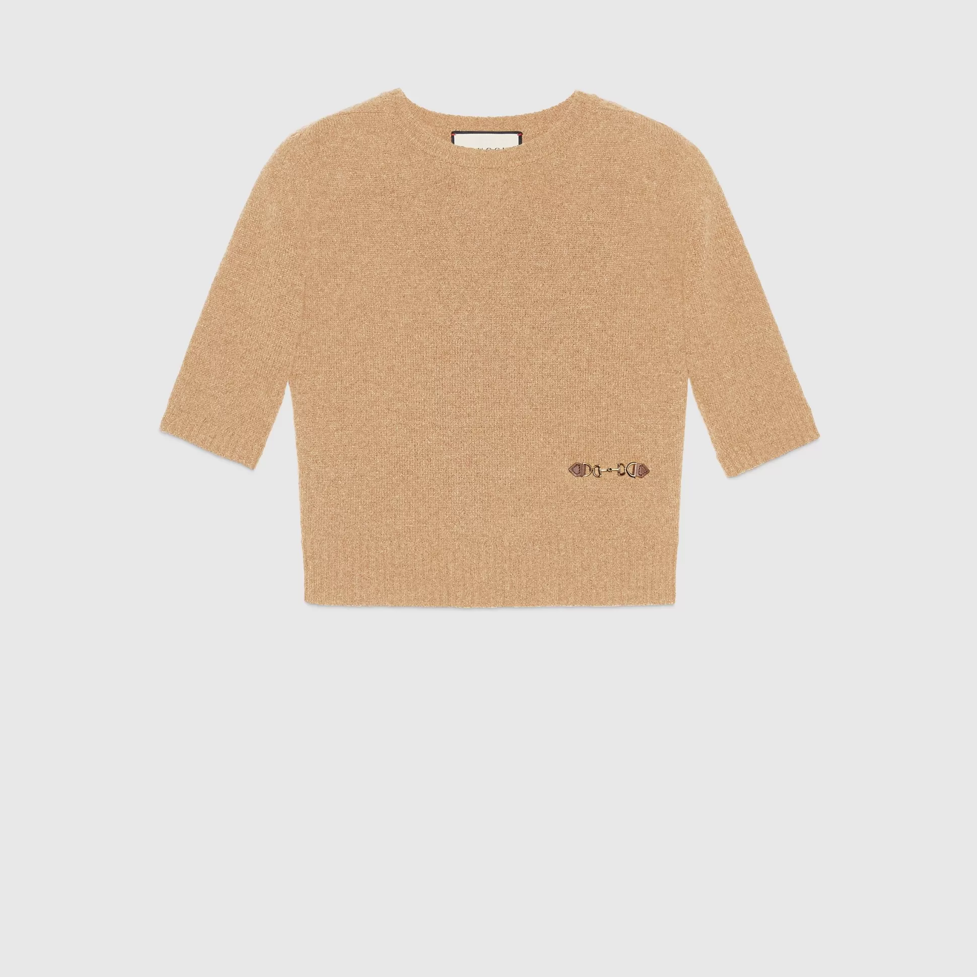 GUCCI Cashmere Top With Horsebit-Women Knitwear