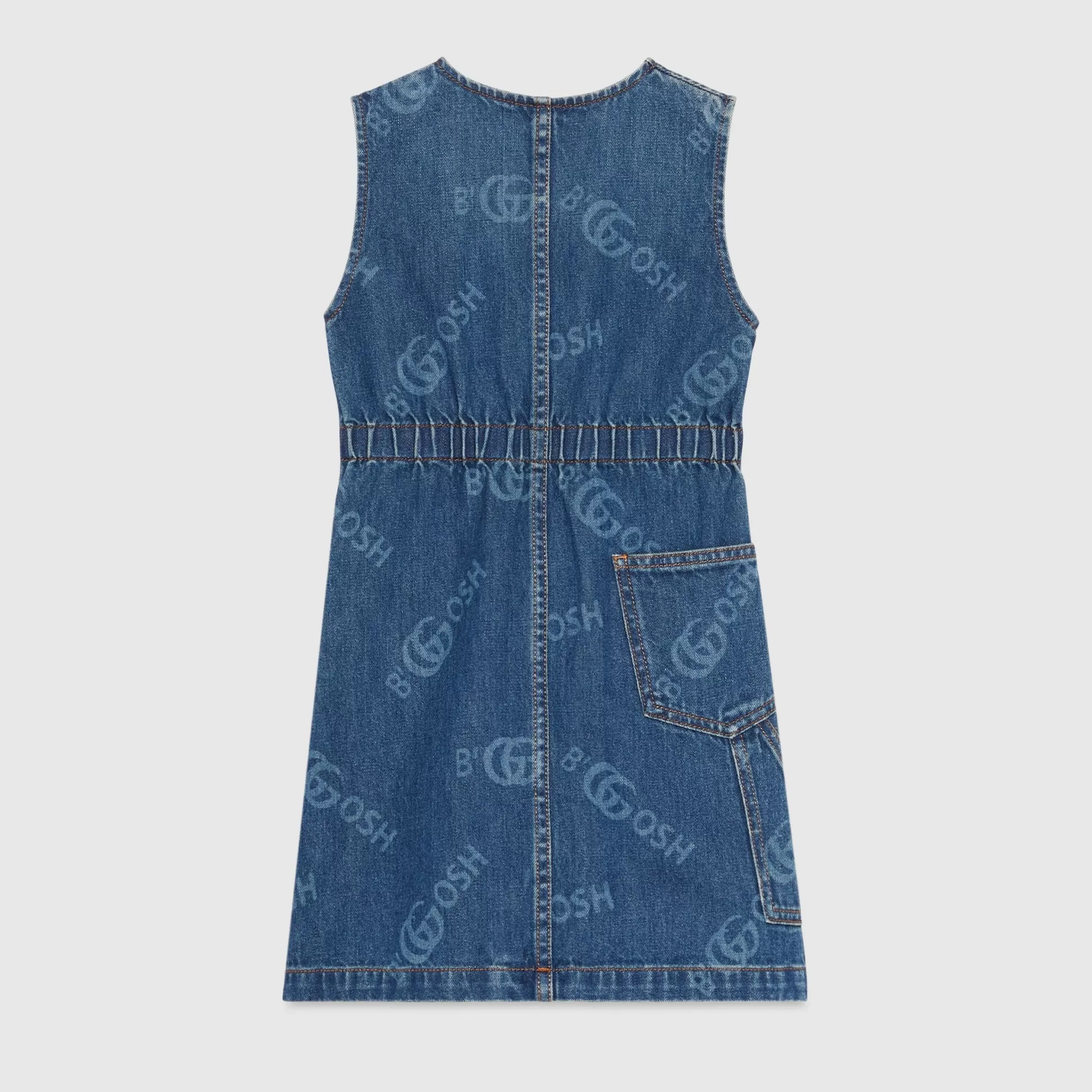 GUCCI Chidren'S Denim Print Dress-Children Clothing (4-12 Years)