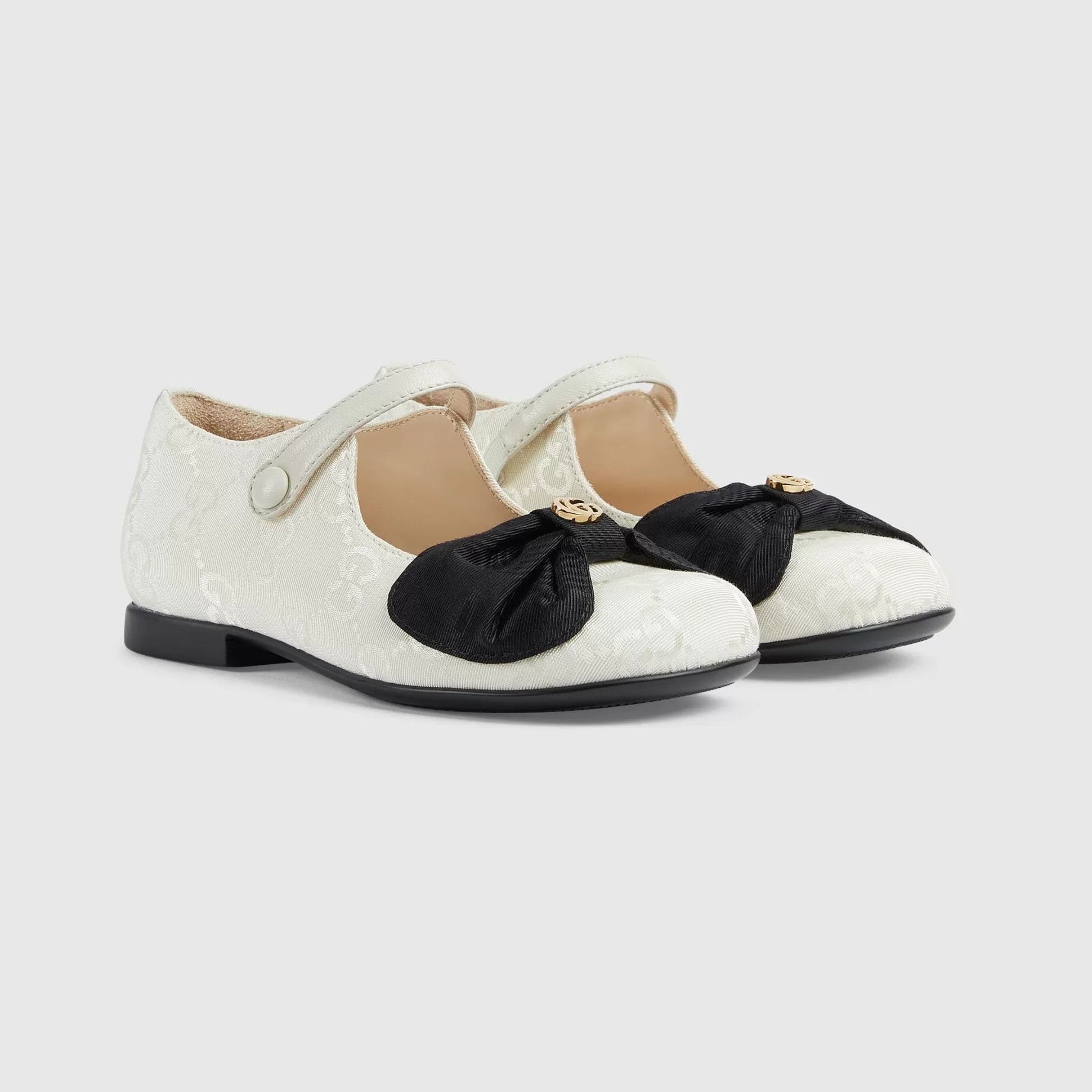 GUCCI Children'S Ballerina Flat With Bow-Children Shoes