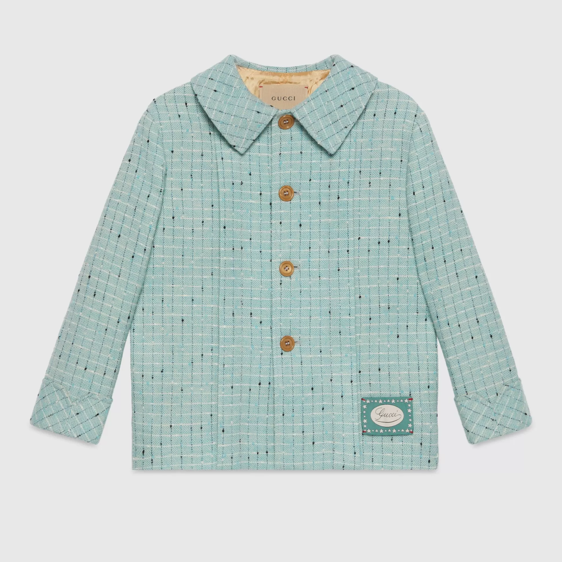 GUCCI Children'S Check Damier Wool Coat-Children Clothing (4-12 Years)