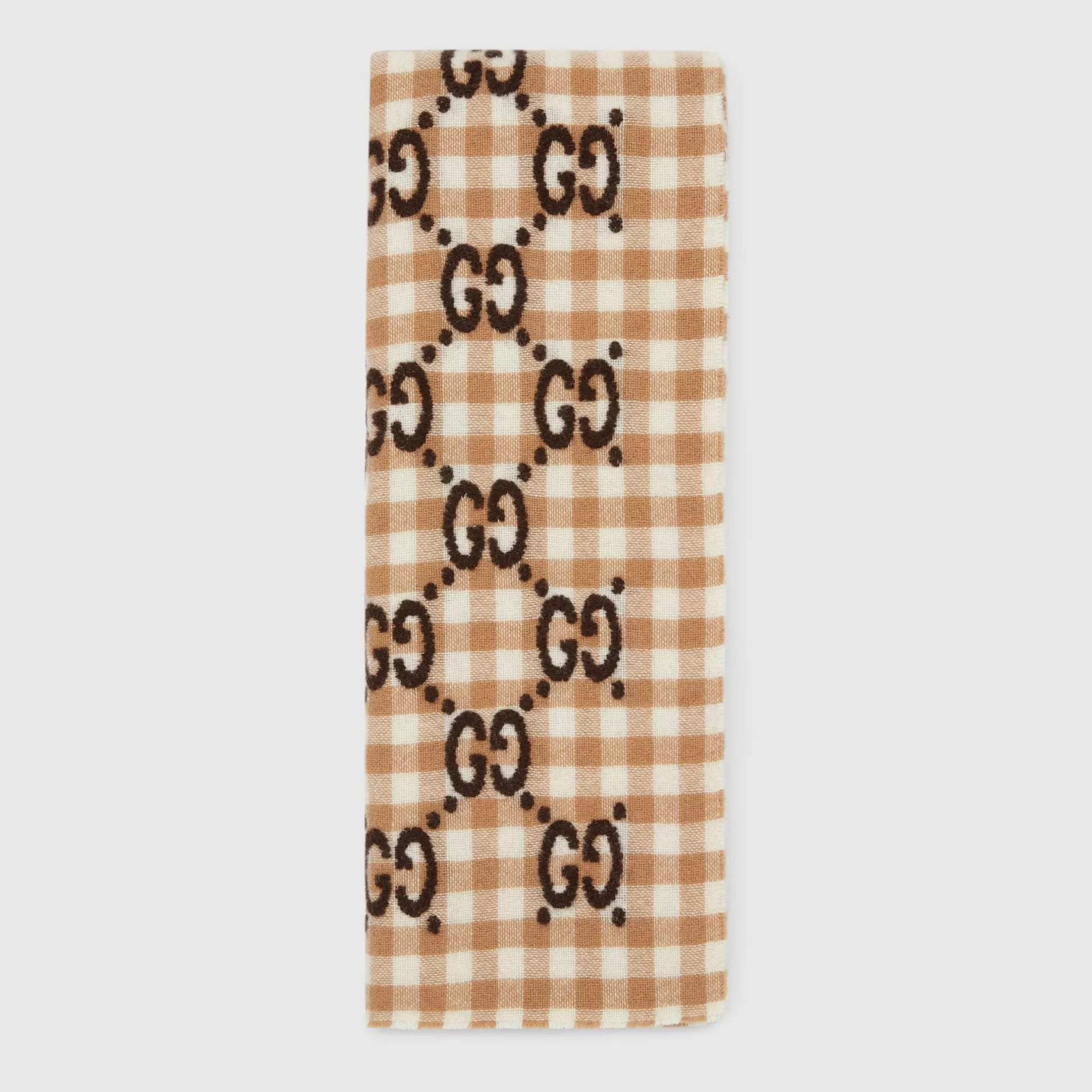 GUCCI Children'S Check Wool Blend Blanket-Children Soft Accessories