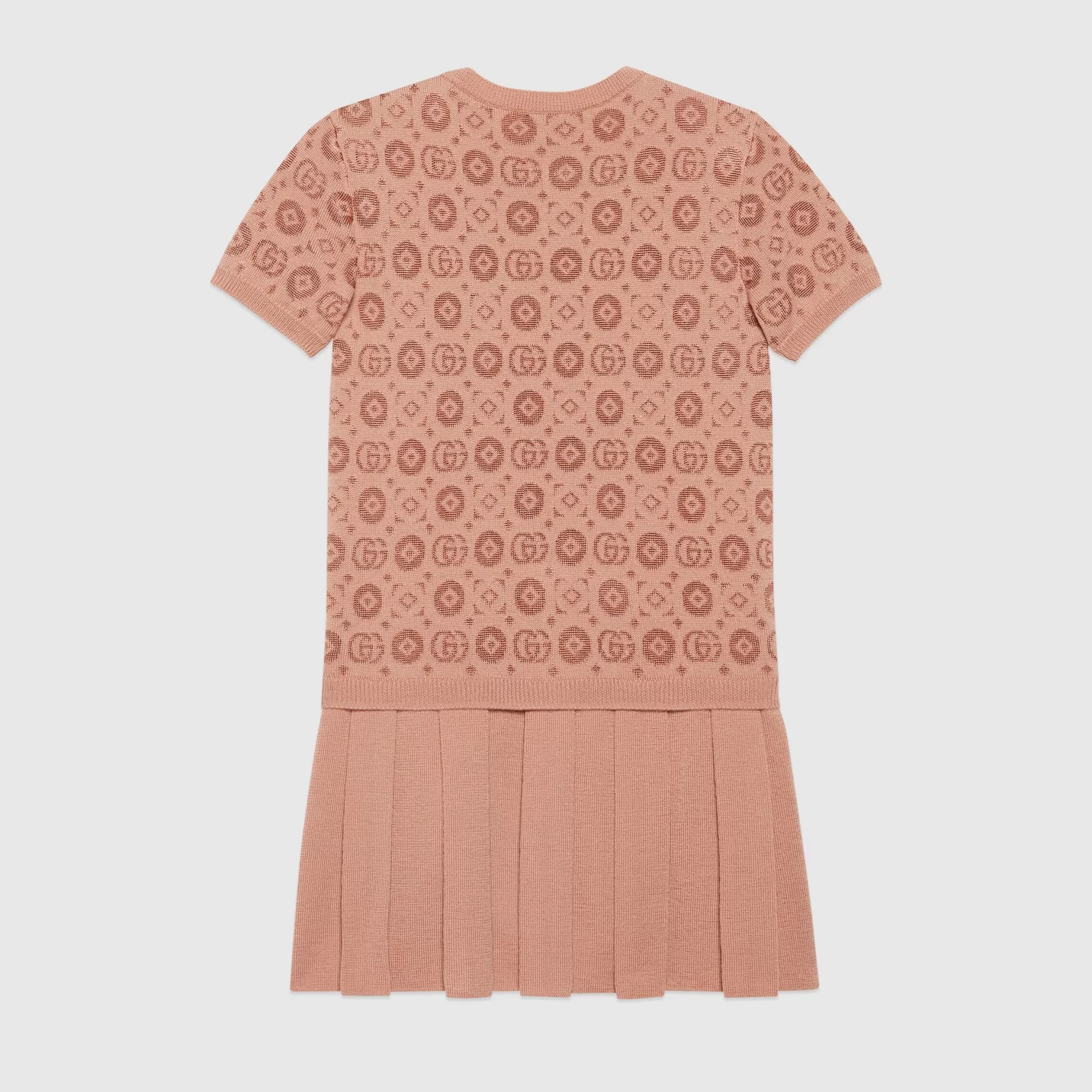 GUCCI Children'S Double G Geometric Wool Dress-Children Clothing (4-12 Years)