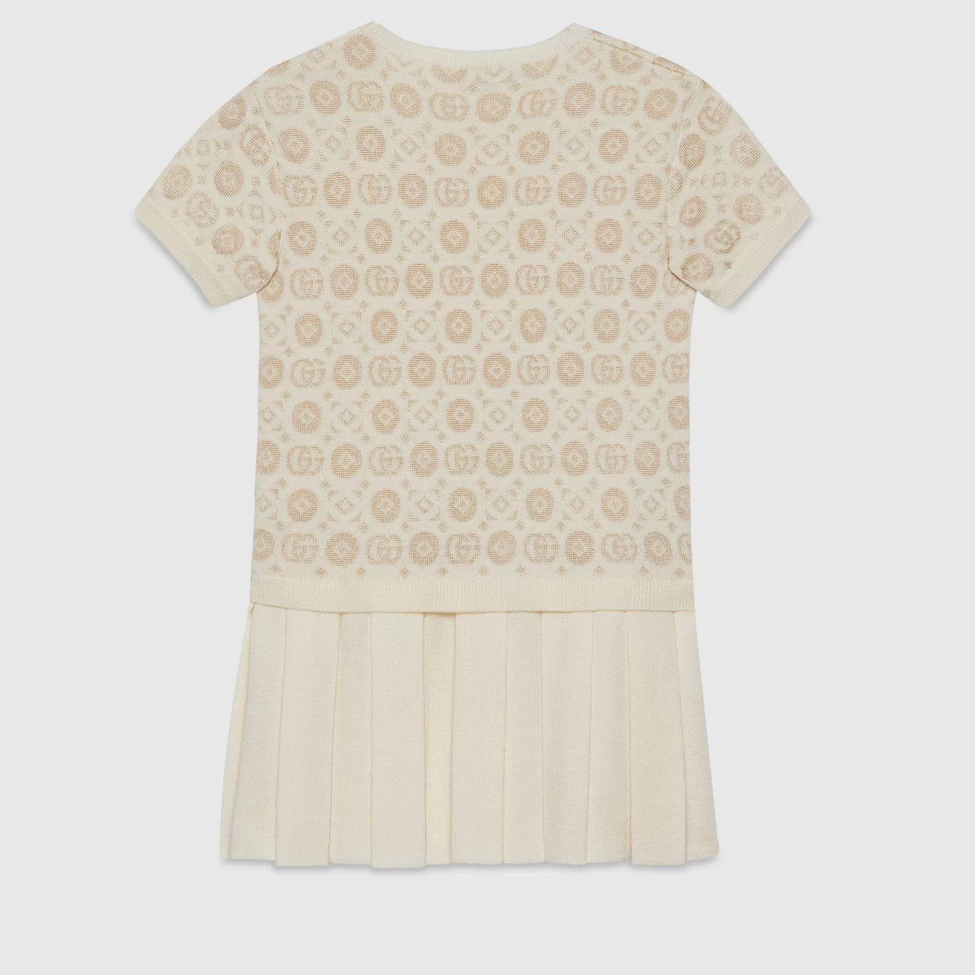 GUCCI Children'S Double G Geometric Wool Dress-Children Clothing (4-12 Years)