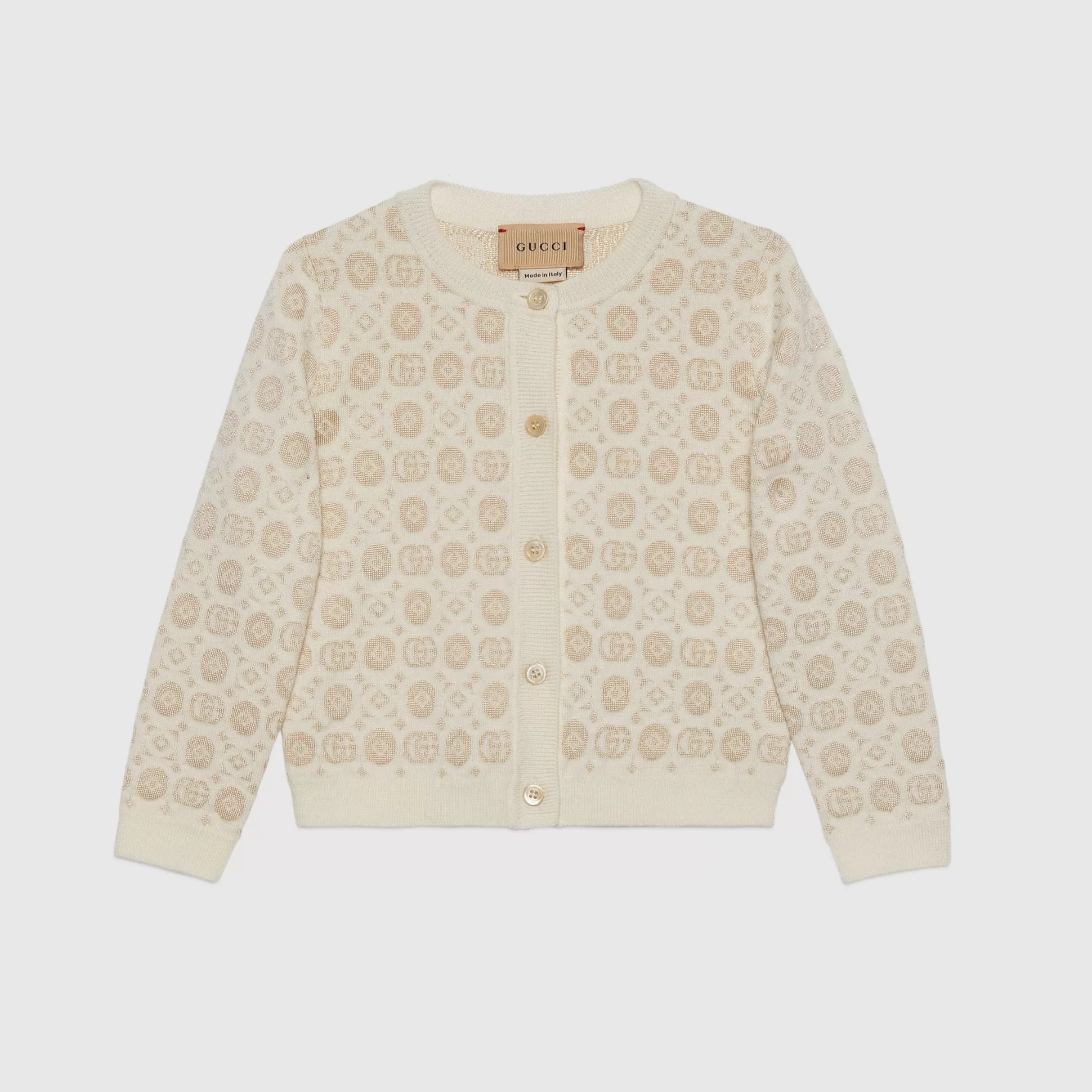 GUCCI Children'S Double G Wool Cardigan-Children Clothing (4-12 Years)