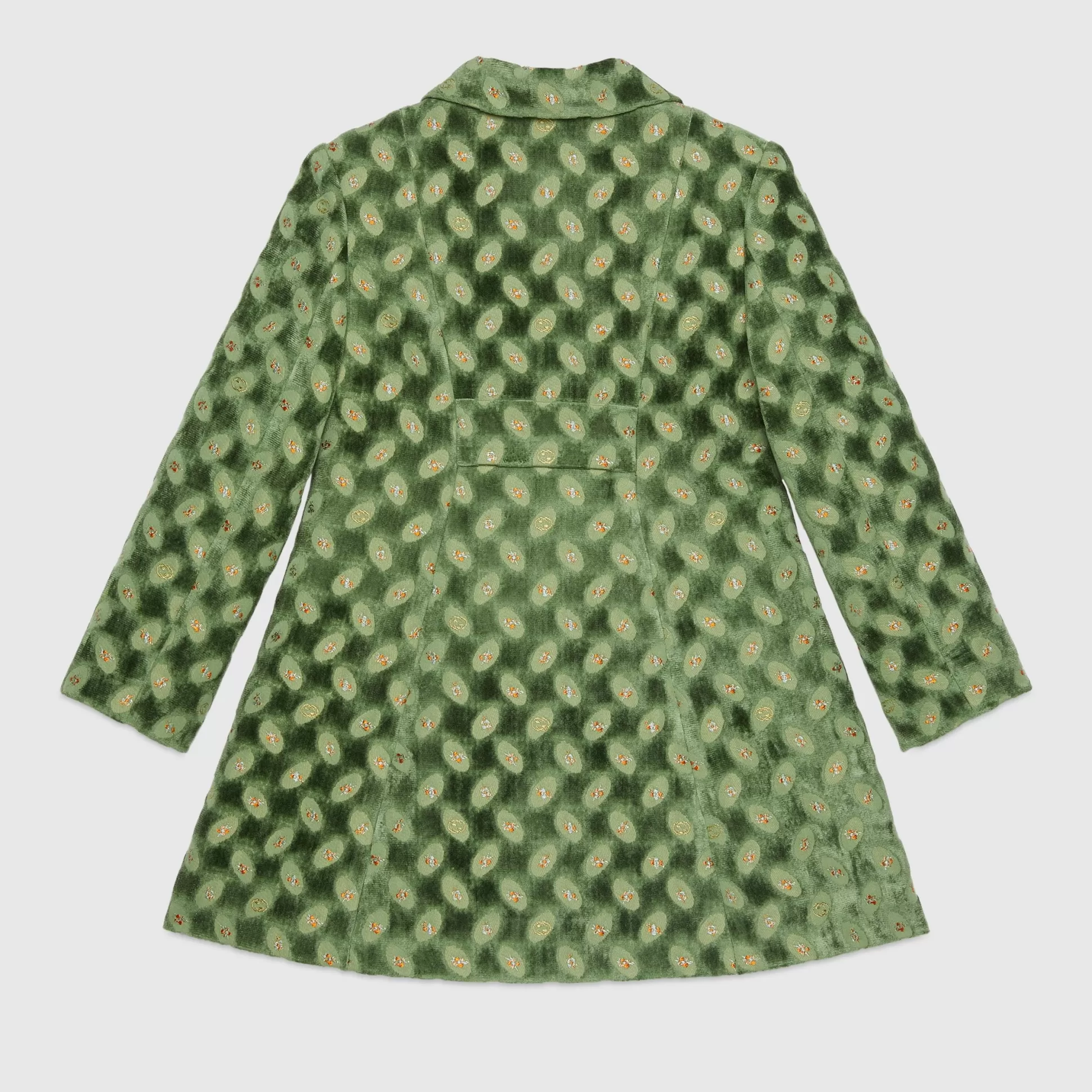 GUCCI Children'S Floral Velvet Jacquard Coat-Children Clothing (4-12 Years)