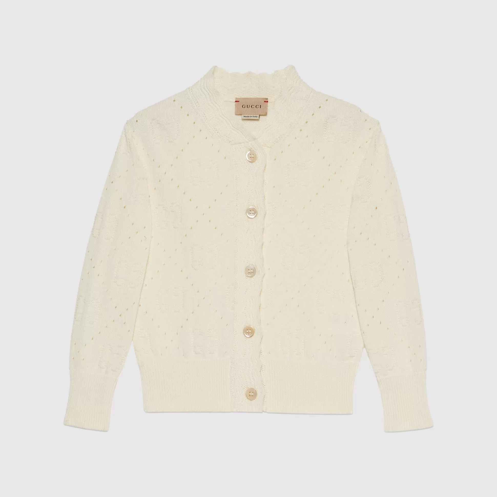 GUCCI Children'S Gg Cotton Cardigan-Children Clothing (4-12 Years)