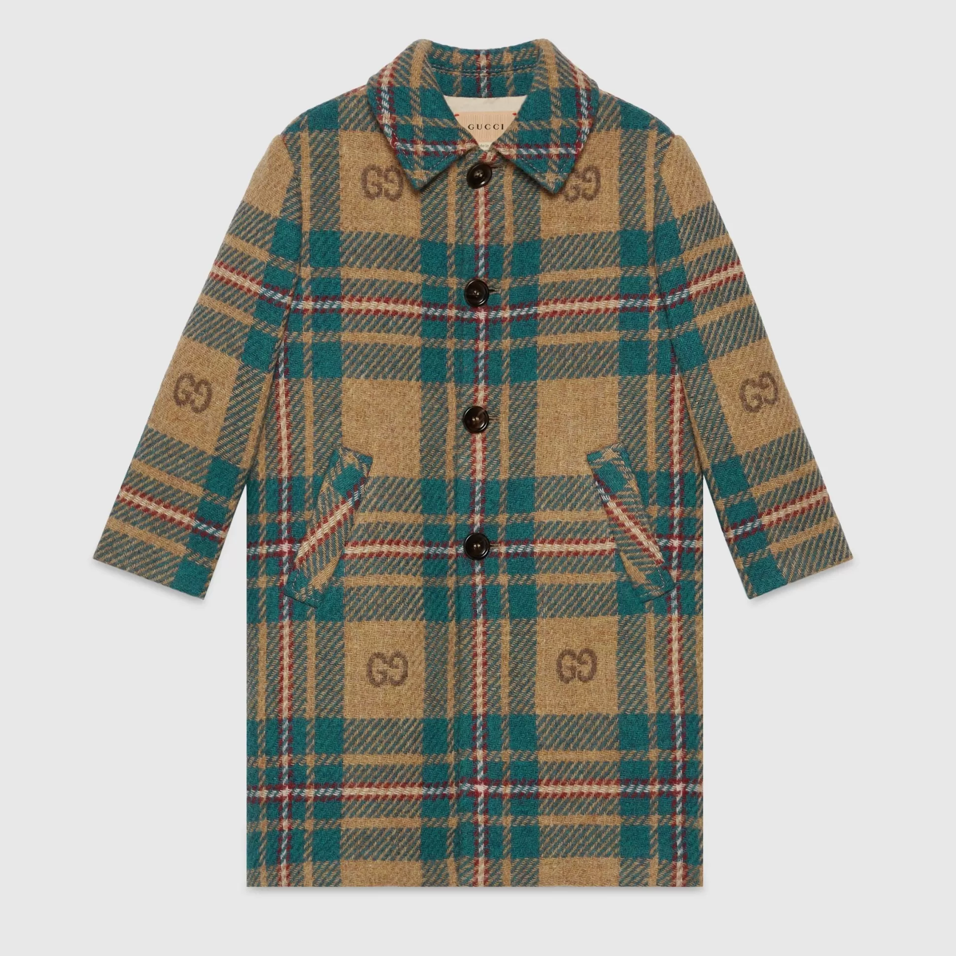 GUCCI Children'S Gg Tartan Coat-Children Clothing (4-12 Years)