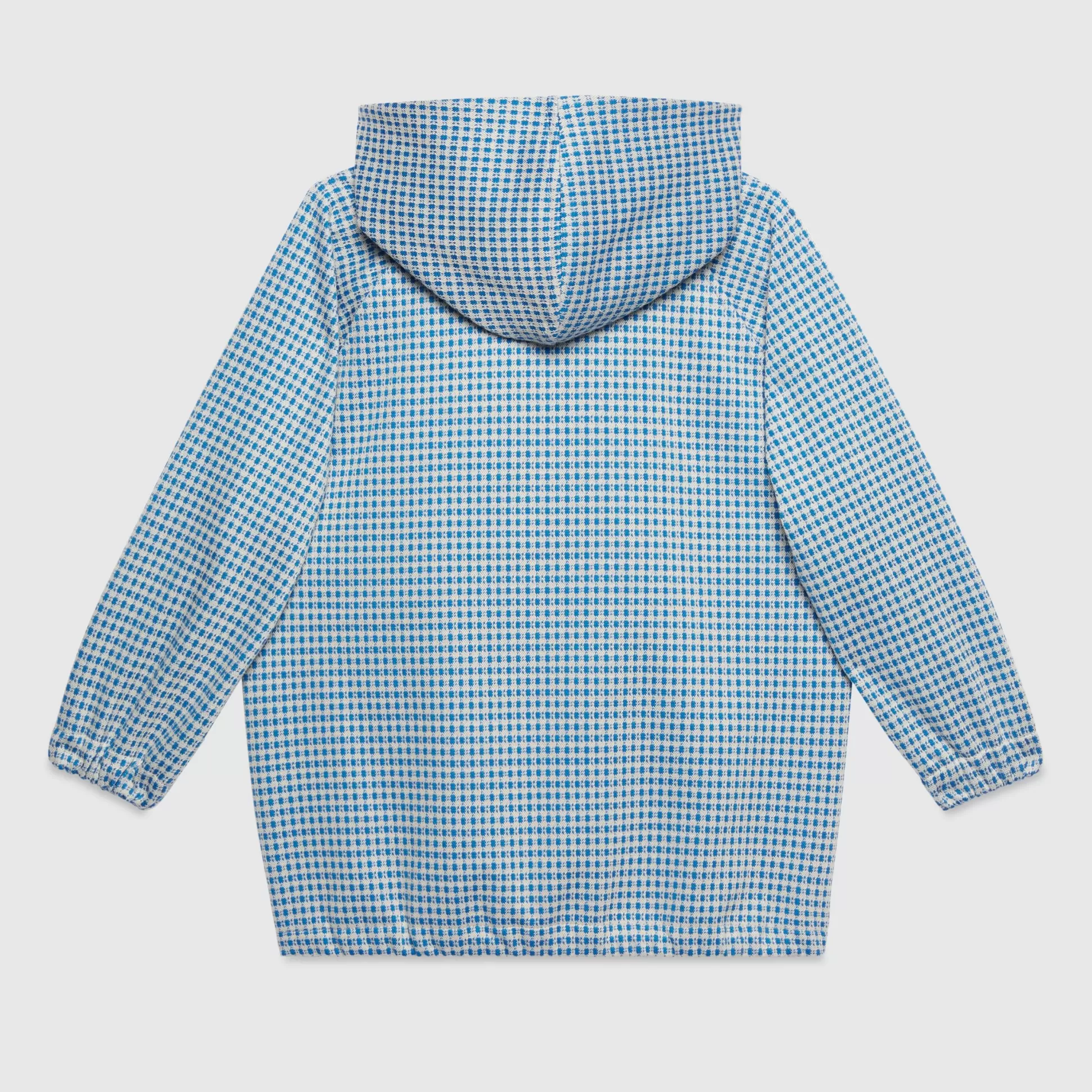 GUCCI Children'S Gingham Jersey Jacket With Web-Children Clothing (4-12 Years)