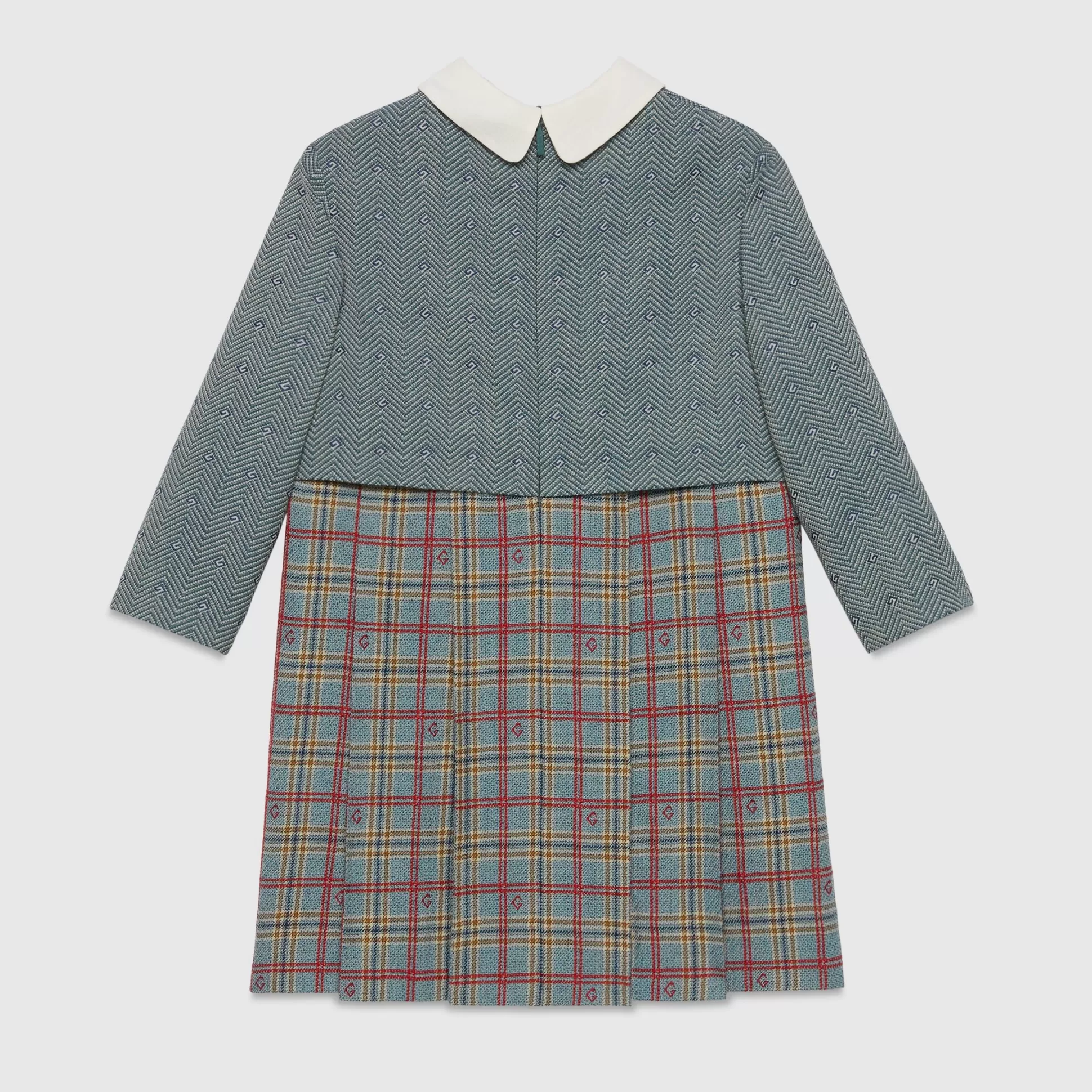 GUCCI Children'S Herringbone Wool Dress-Children Clothing (4-12 Years)