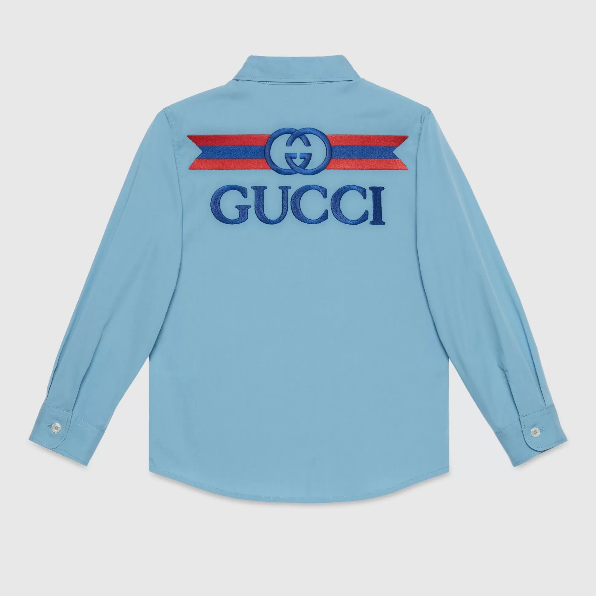 GUCCI Children'S Interlocking G Web Shirt-Children Clothing (4-12 Years)