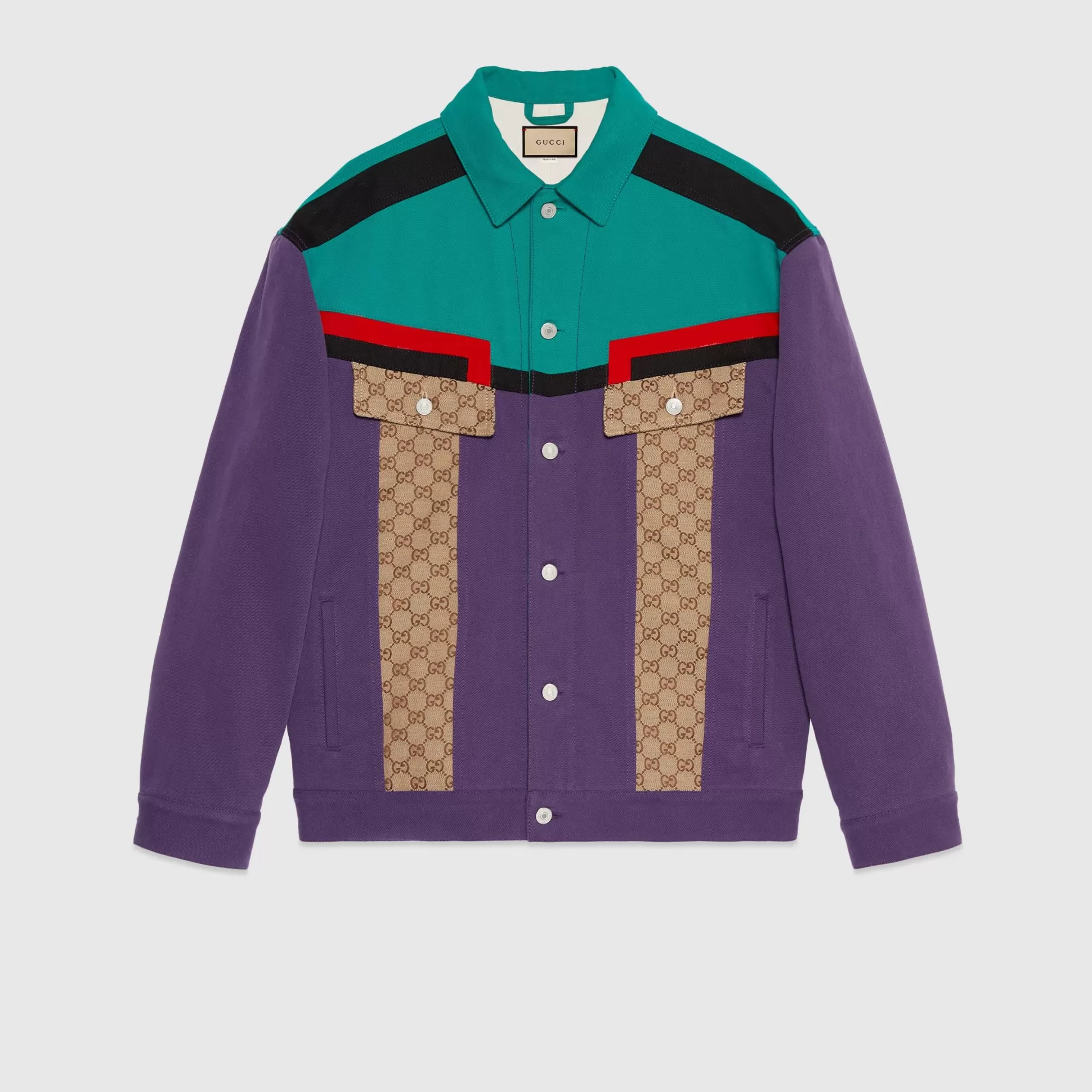 GUCCI Cotton Drill Jacket With Gg-Men Denim