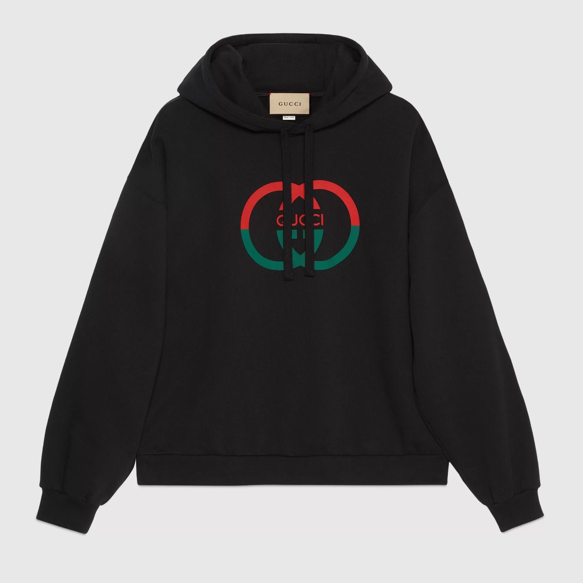 GUCCI Cotton Jersey Printed Hooded Sweatshirt-Men Winter Ready-To-Wear