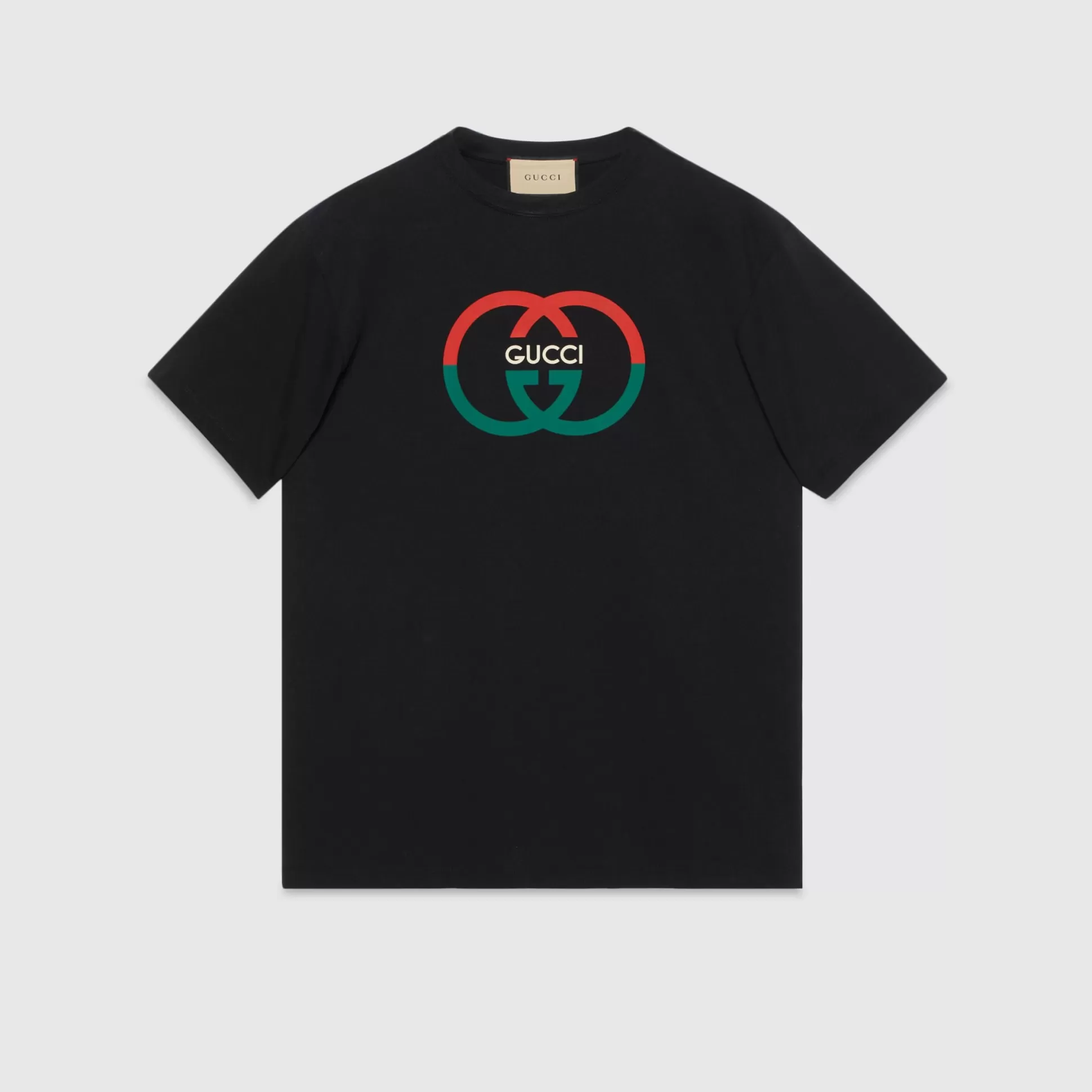 GUCCI Cotton Jersey Printed T-Shirt-Men T-Shirts & Polos