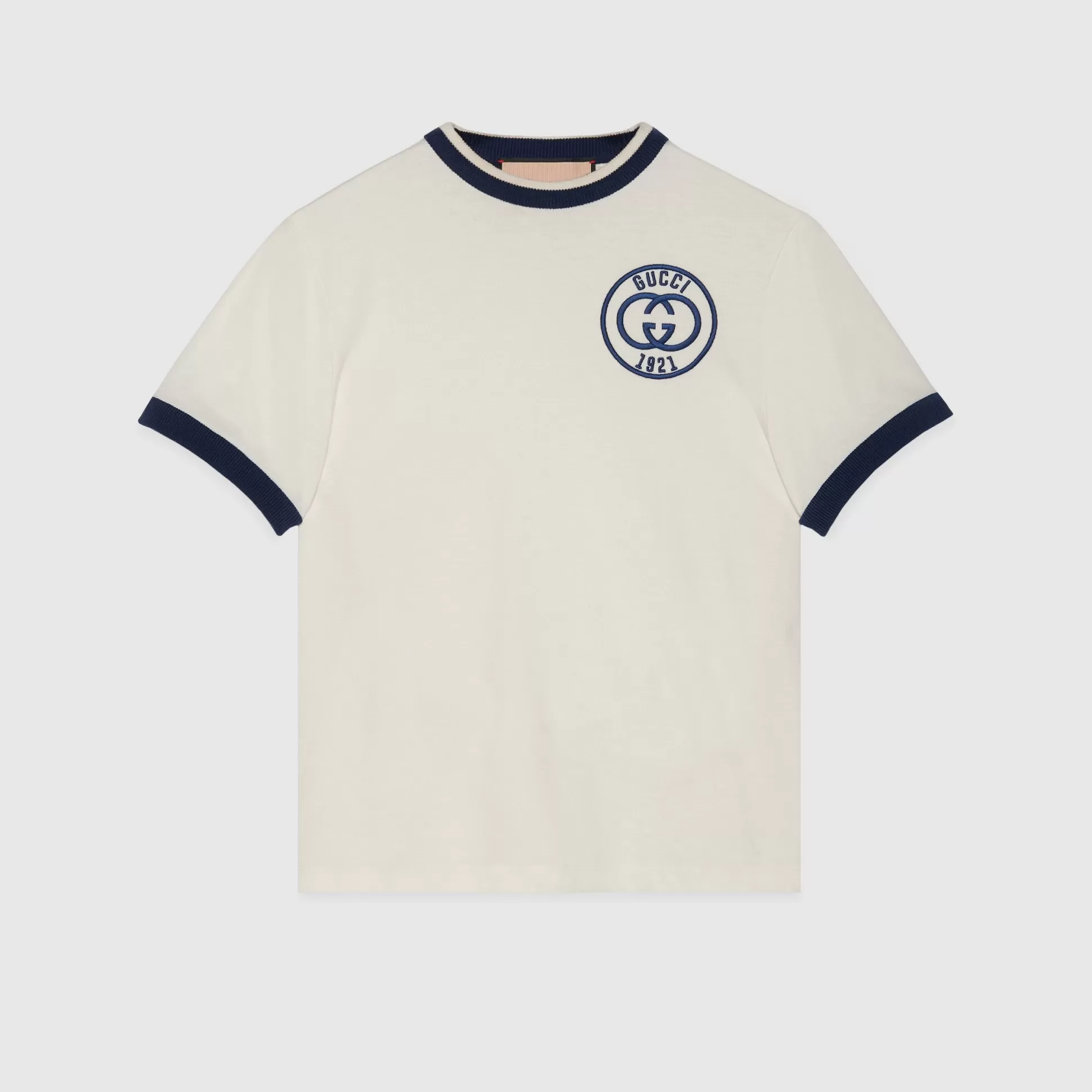 GUCCI Cotton Jersey T-Shirt With Embroidery-Women Activewear