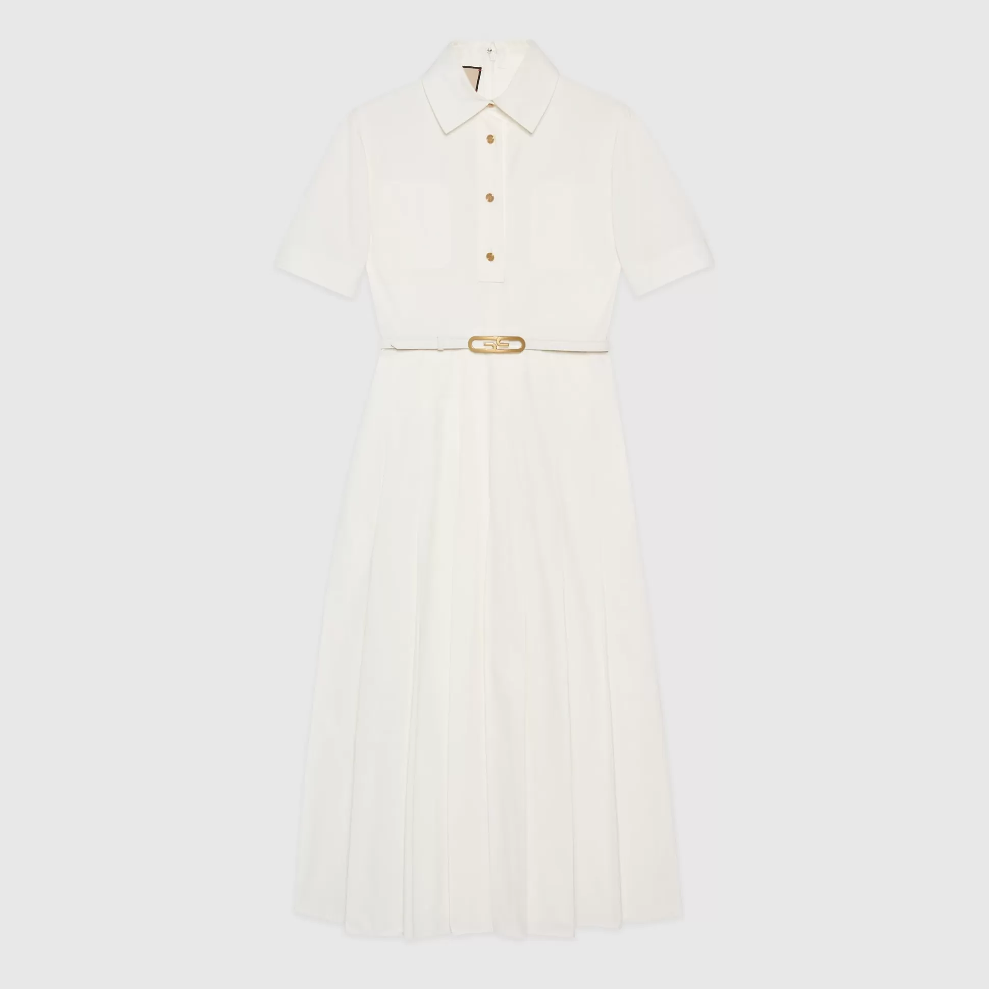 GUCCI Cotton Poplin Long Dress-Women Dresses & Jumpsuits