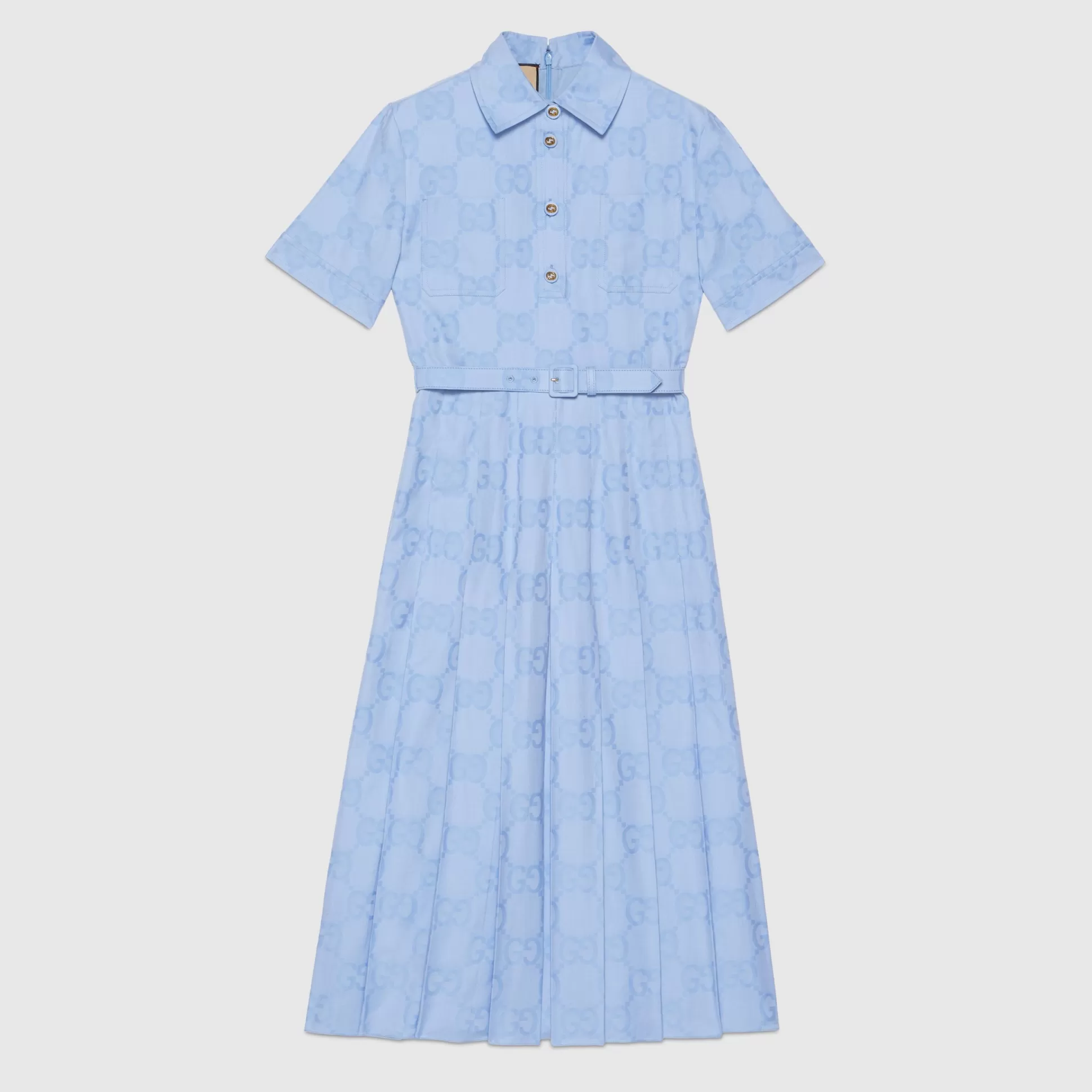 GUCCI Cotton Poplin Midi Dress-Women Dresses & Jumpsuits