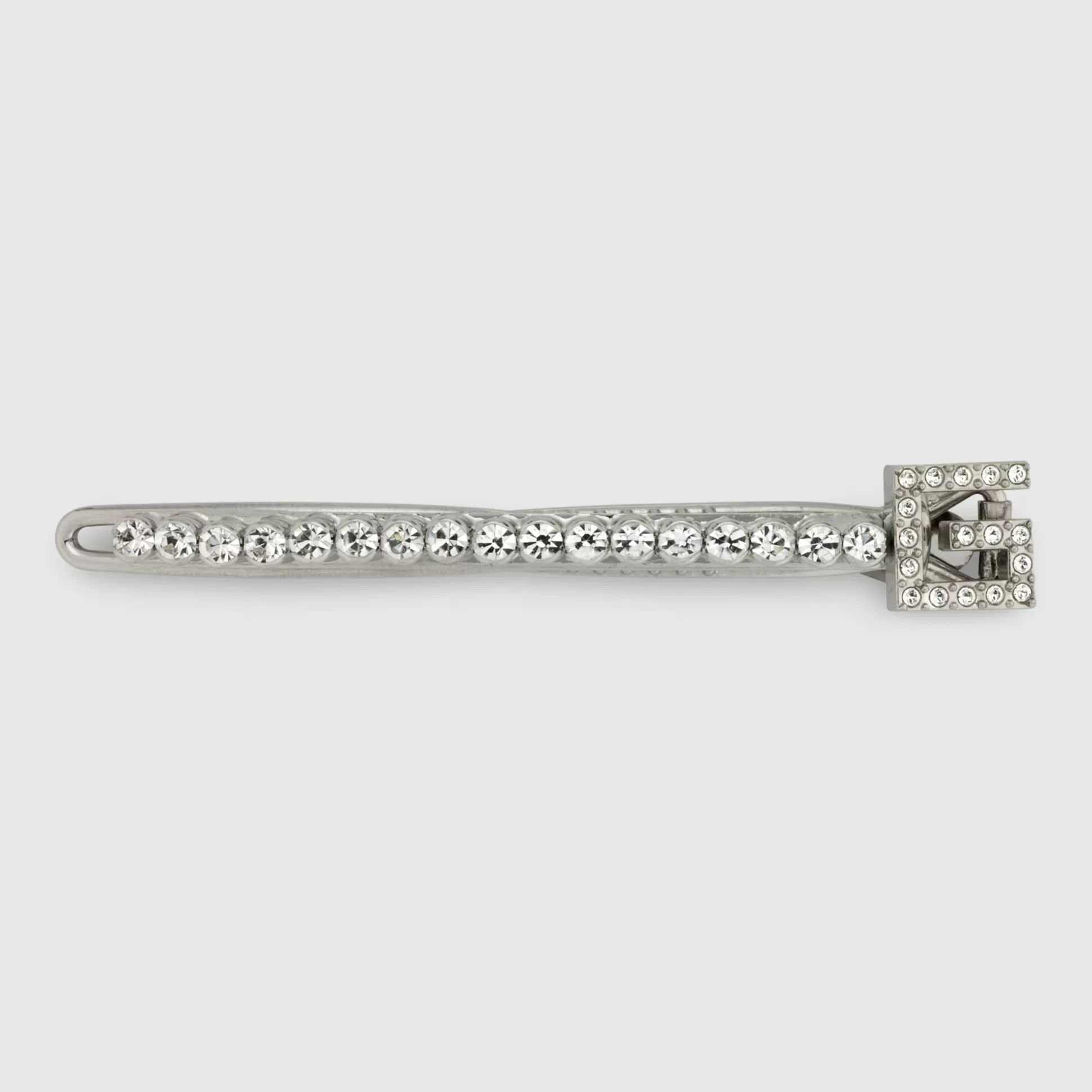 GUCCI Crystal Square G Hair Clip- Hair Accessories