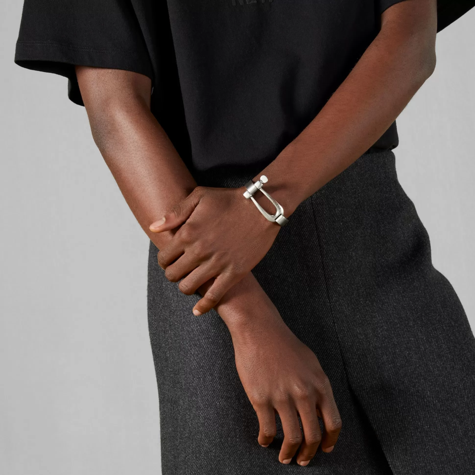 GUCCI Cuff Bracelet With Stirrup Detail- Bracelets