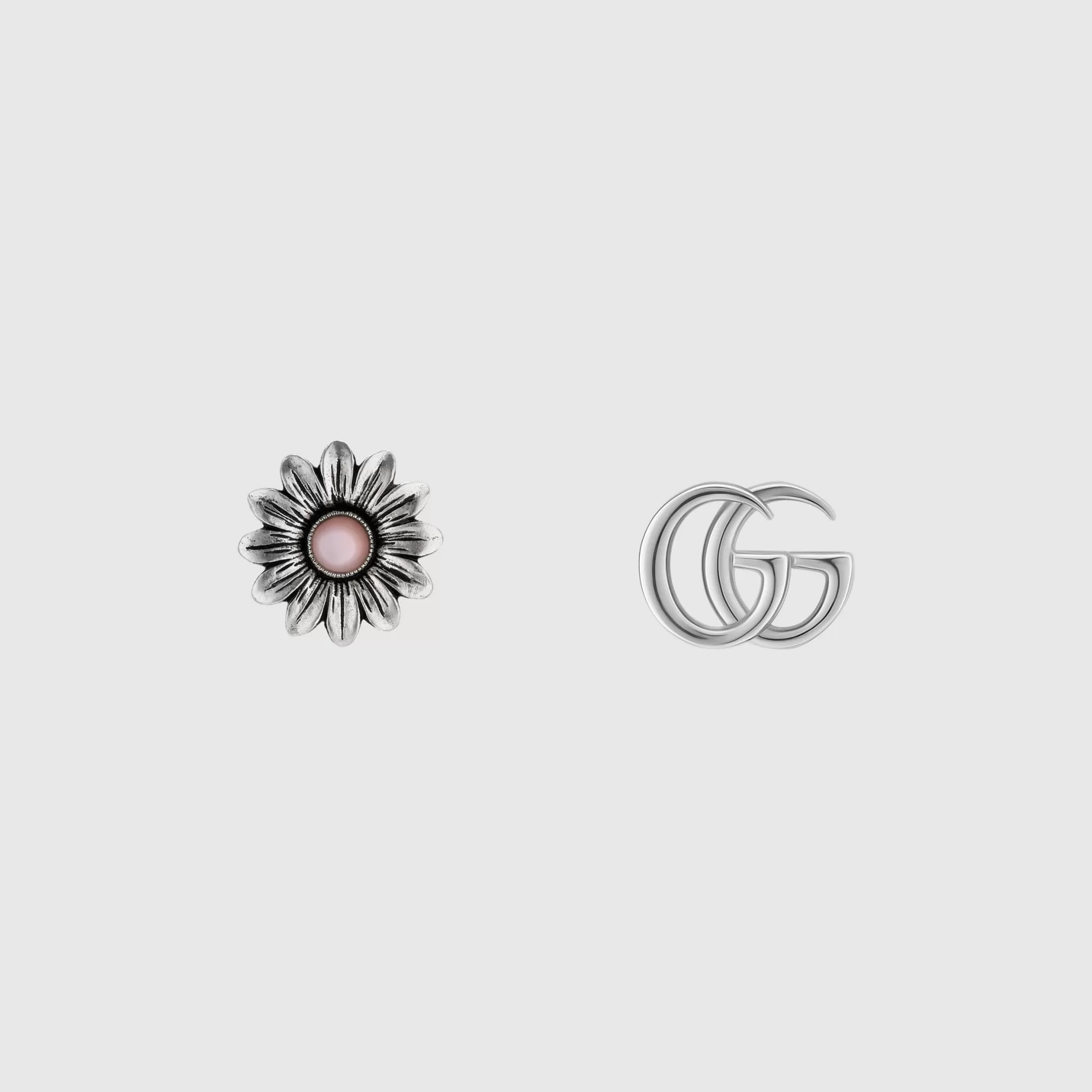 GUCCI Double G Flower Stud Earrings- Earrings