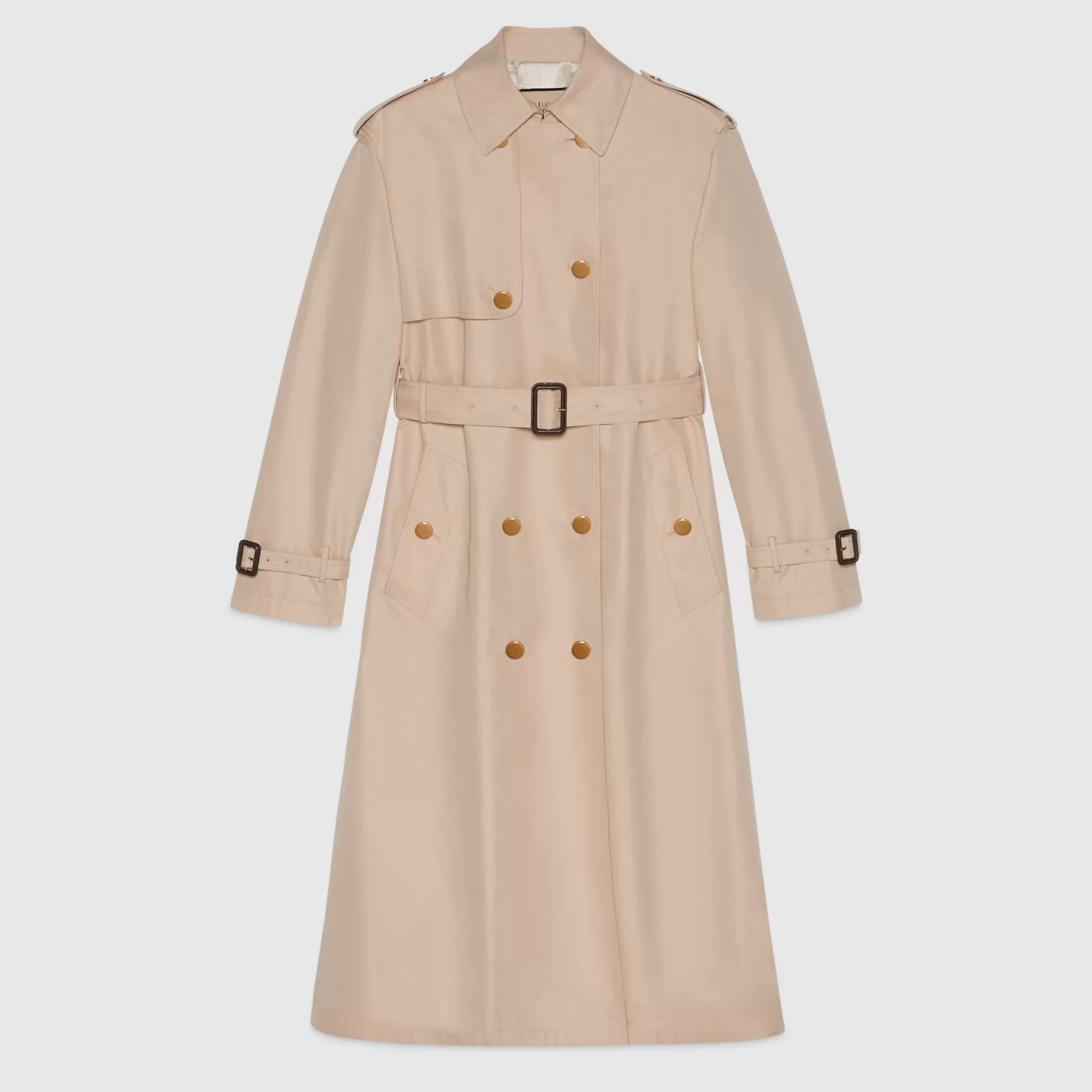 GUCCI Garbadine Trench Coat-Women Outerwear