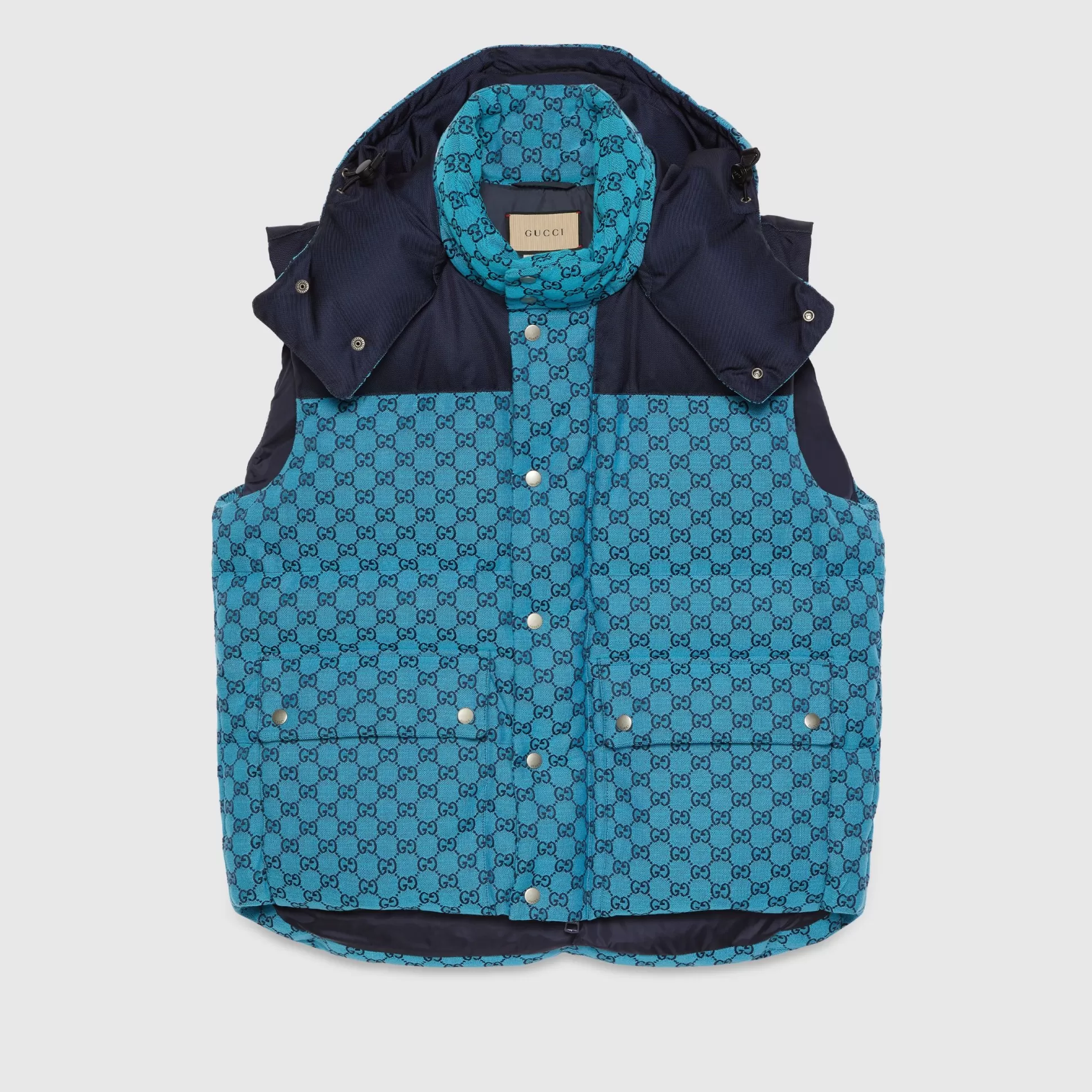 GUCCI Gg Canvas Down Gilet-Men Outerwear