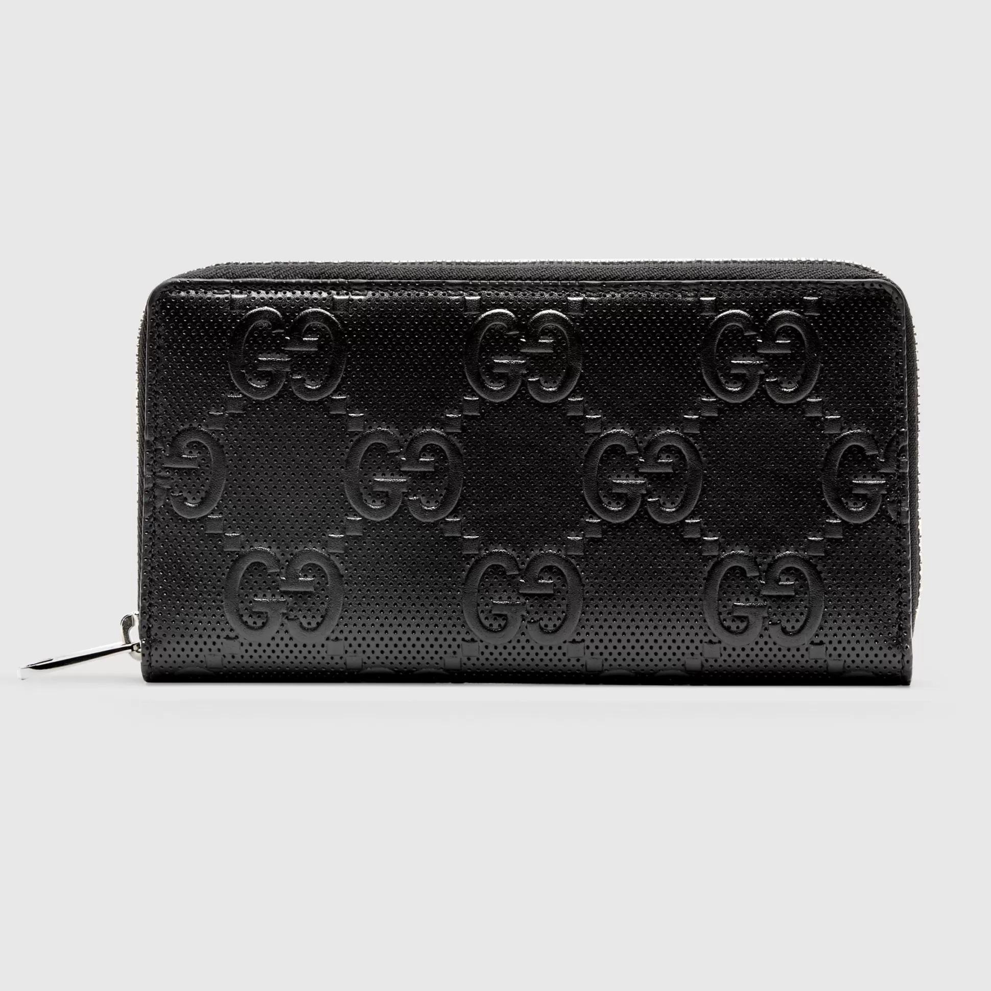 GUCCI Gg Embossed Zip Around Wallet-Men Long Wallets