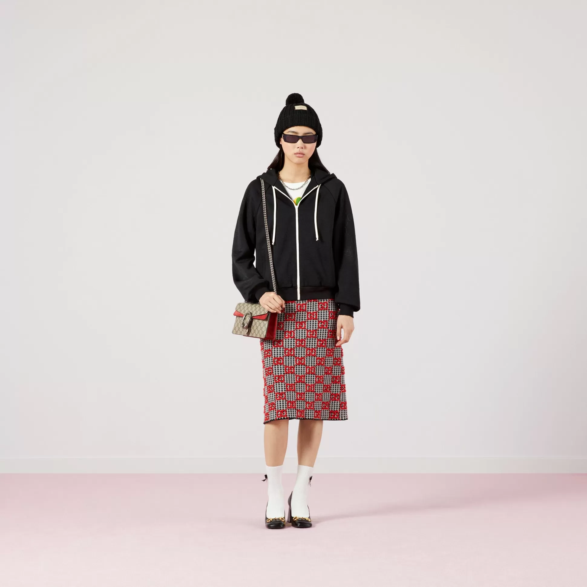 GUCCI Gg Jacquard Jersey Jacket-Women Activewear