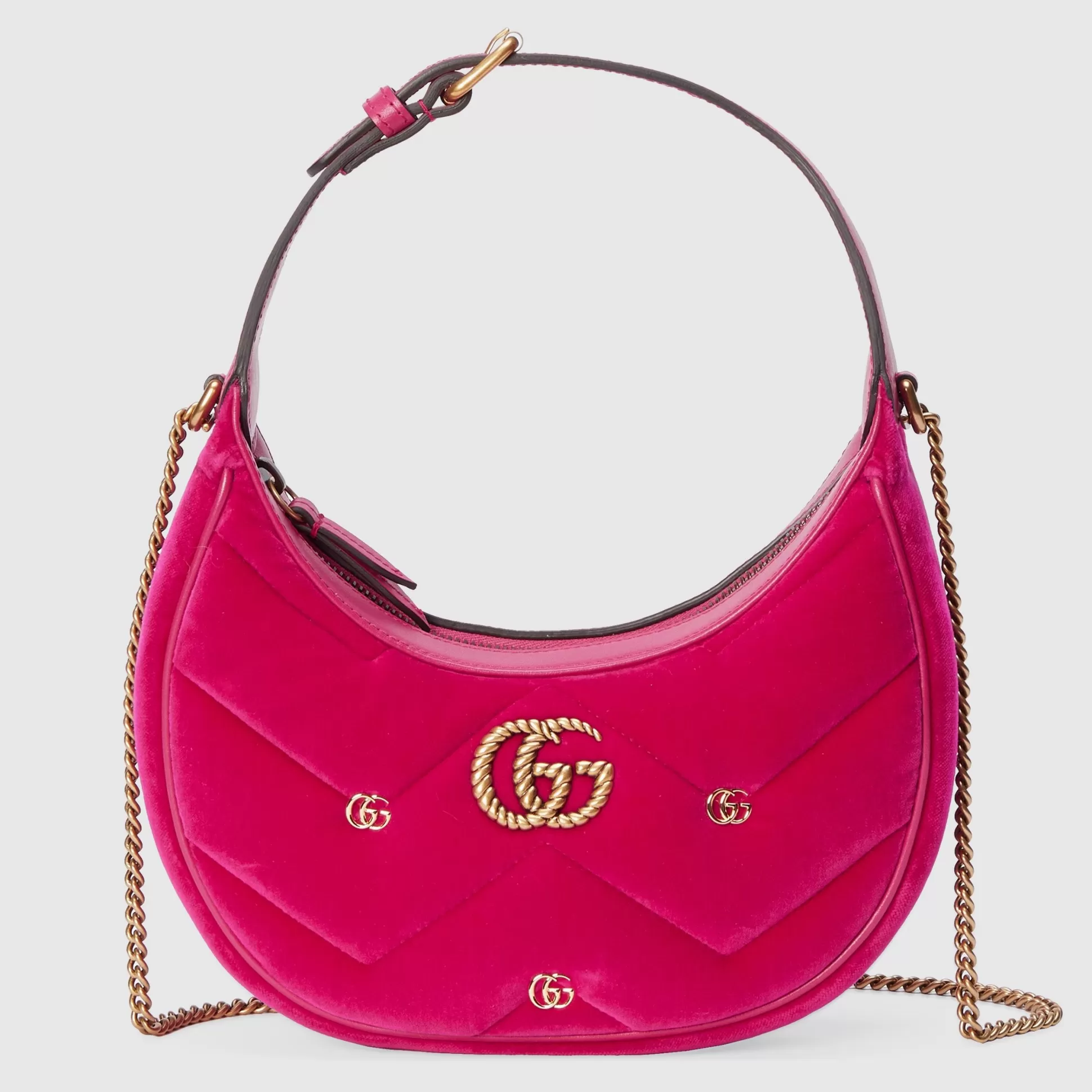 GUCCI Gg Marmont Half-Moon-Shaped Mini Bag-Women Mini Bags