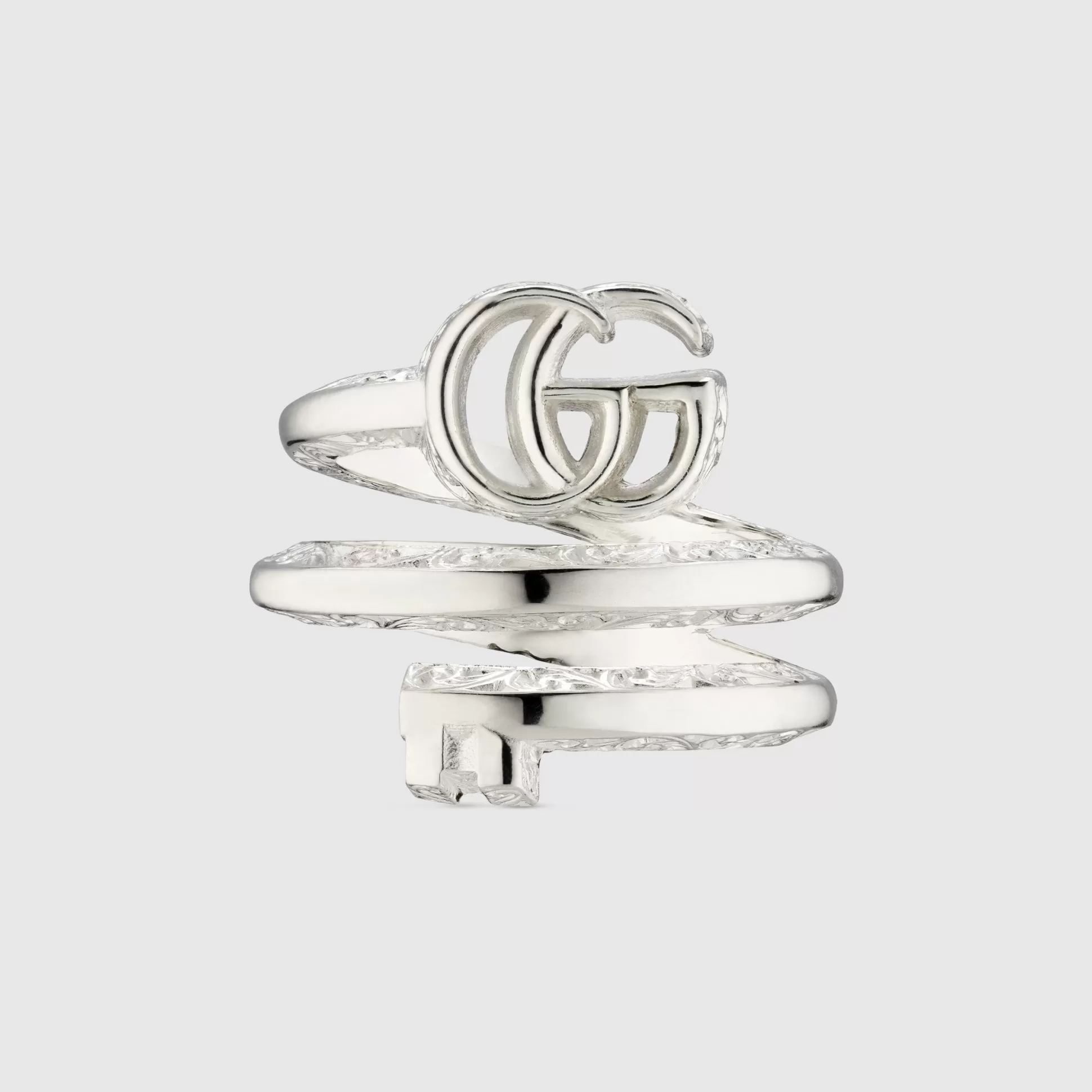 GUCCI Gg Marmont Key Double Band Ring- Rings