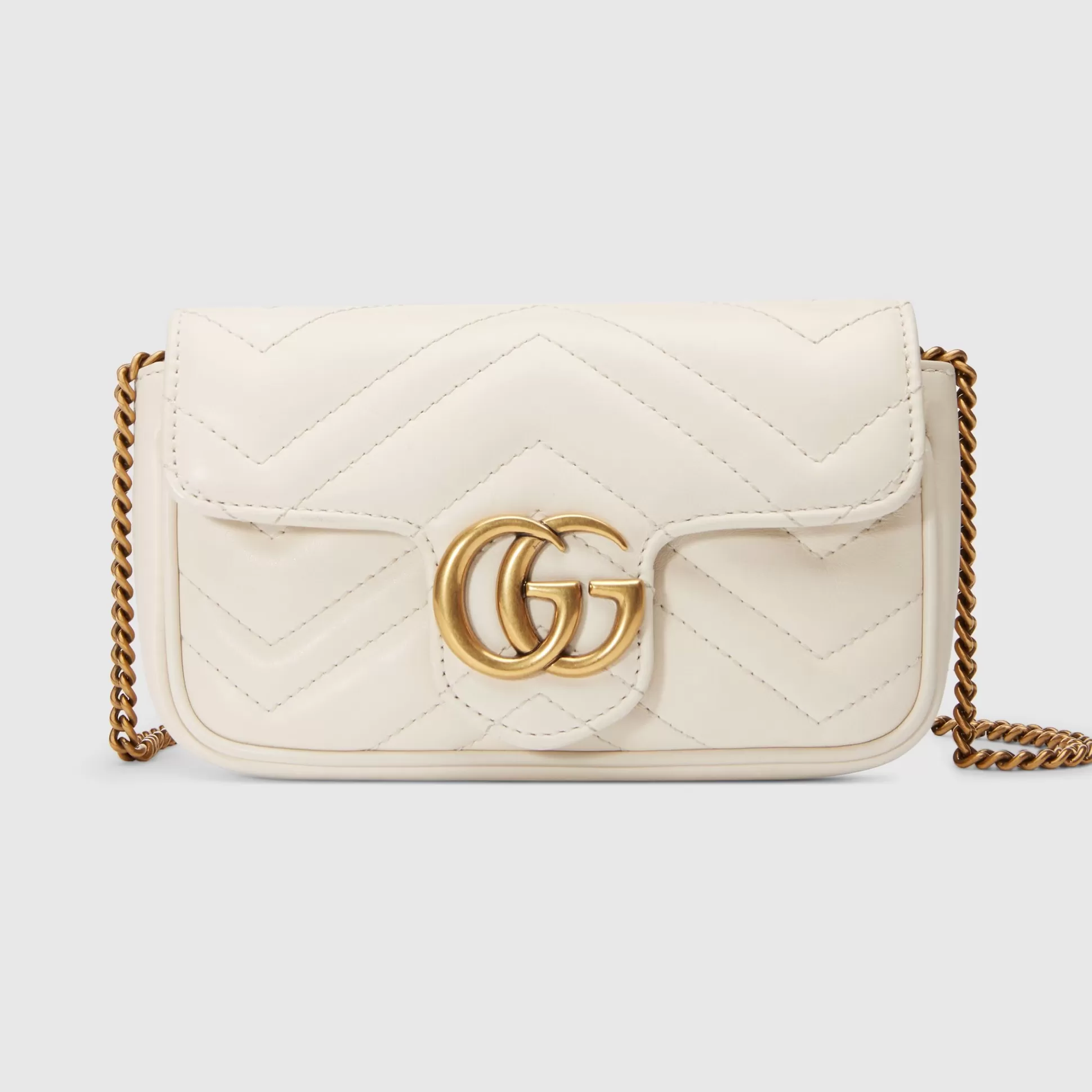 GUCCI Gg Marmont Leather Super Mini Bag-Women Crossbody Bags