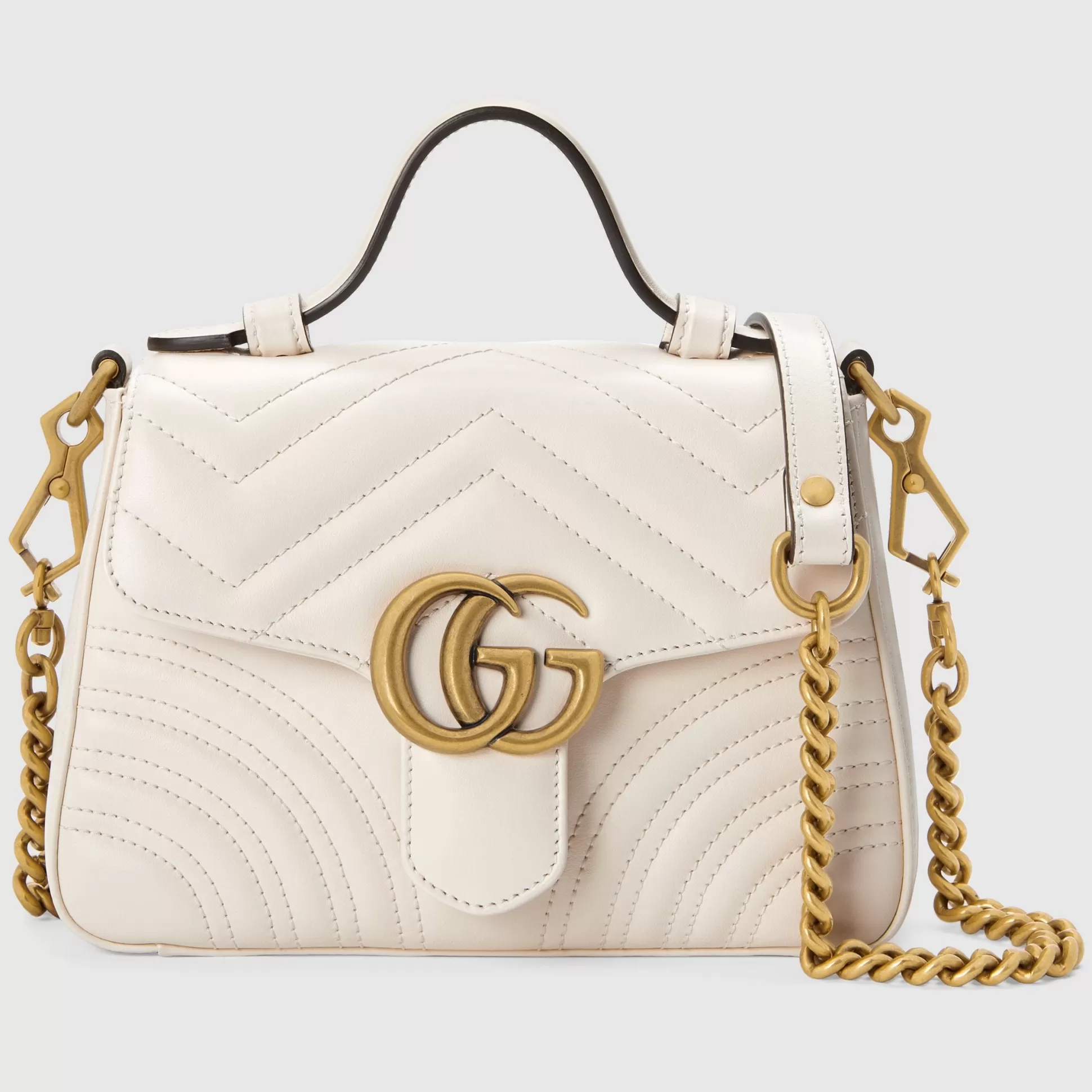 GUCCI Gg Marmont Mini Top Handle Bag-Women Top Handle Bags