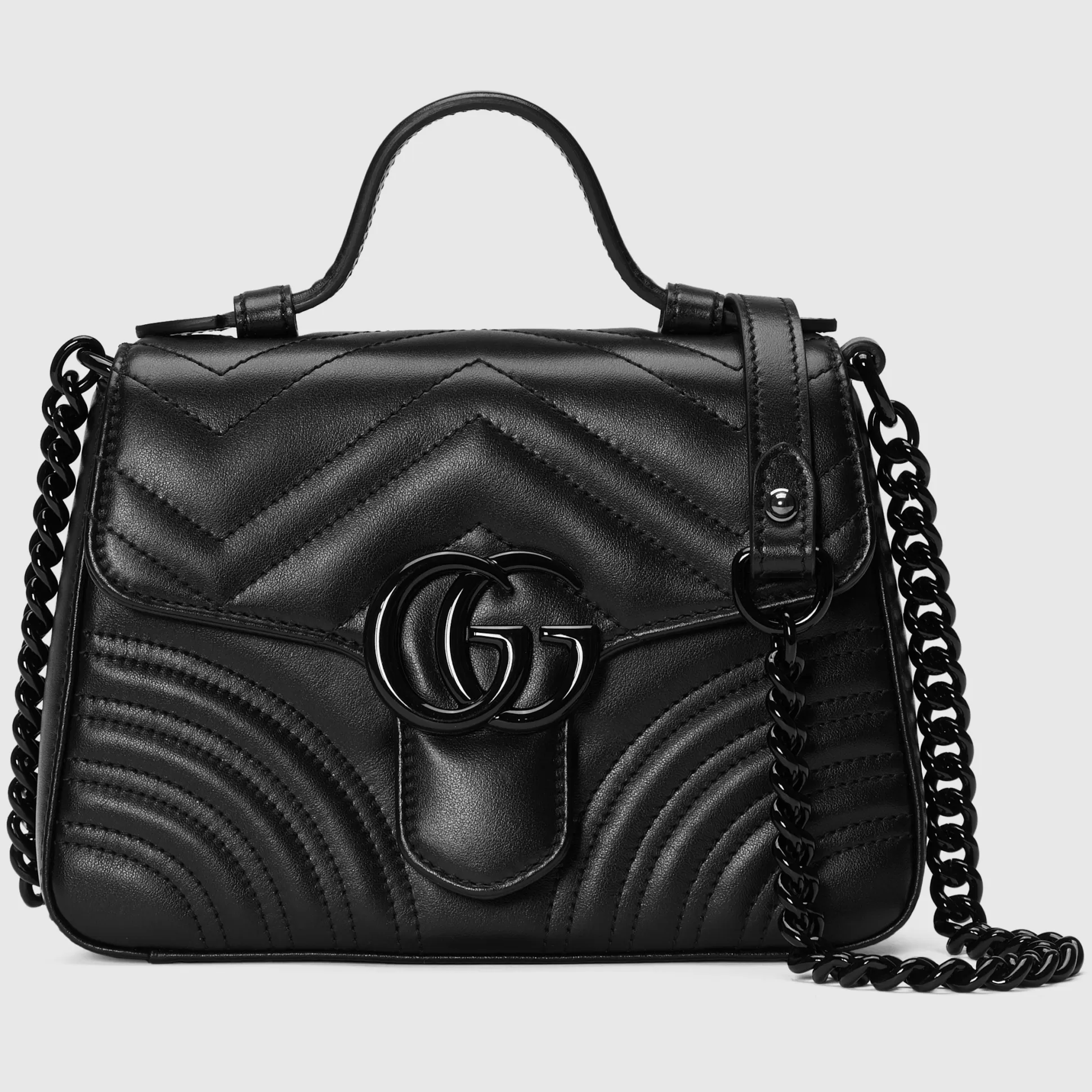 GUCCI Gg Marmont Mini Top Handle Bag-Women Top Handle Bags