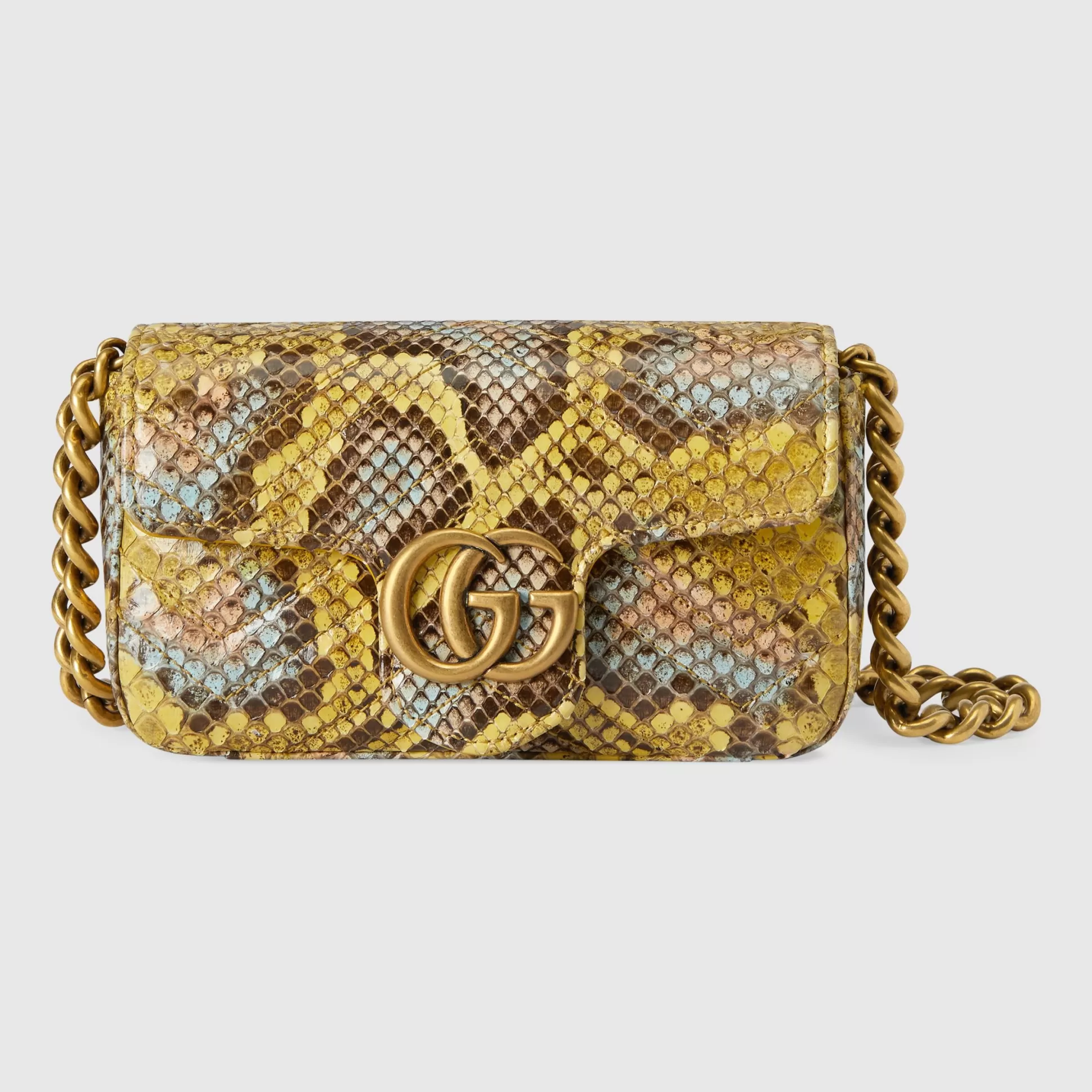 GUCCI Gg Marmont Python Belt Bag-Women Precious Handbags