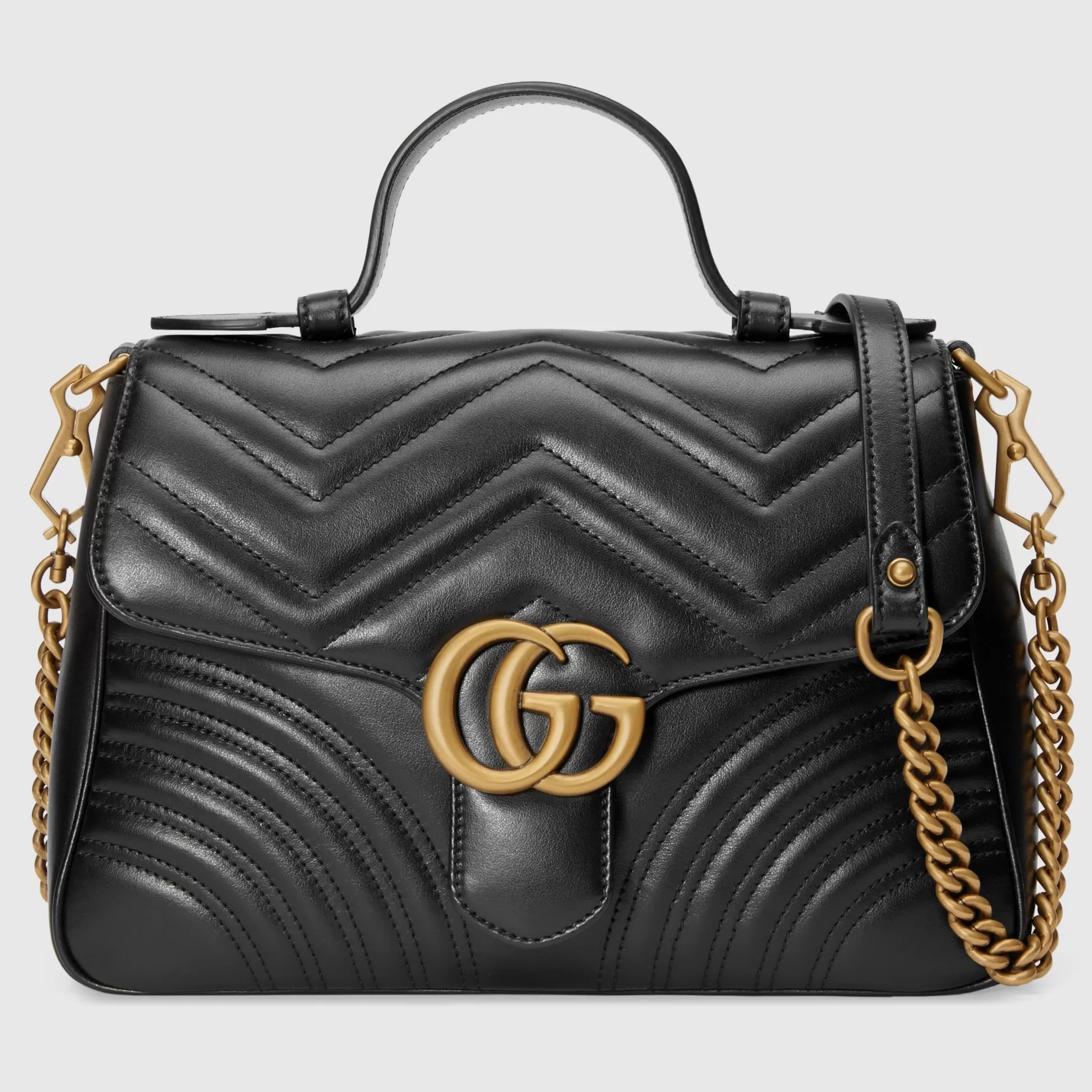 GUCCI Gg Marmont Small Top Handle Bag-Women Top Handle Bags