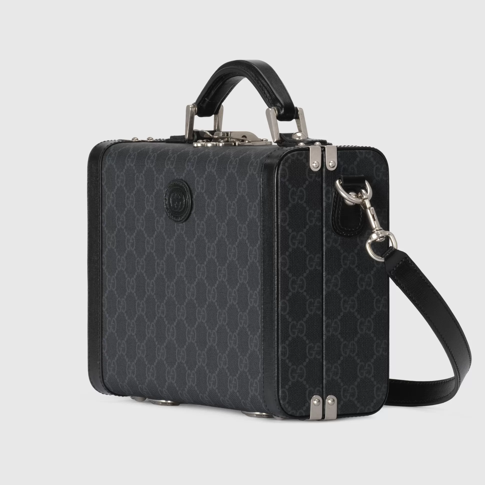 GUCCI Gg Top Handle Beauty Case-Men Hard Sided Luggage