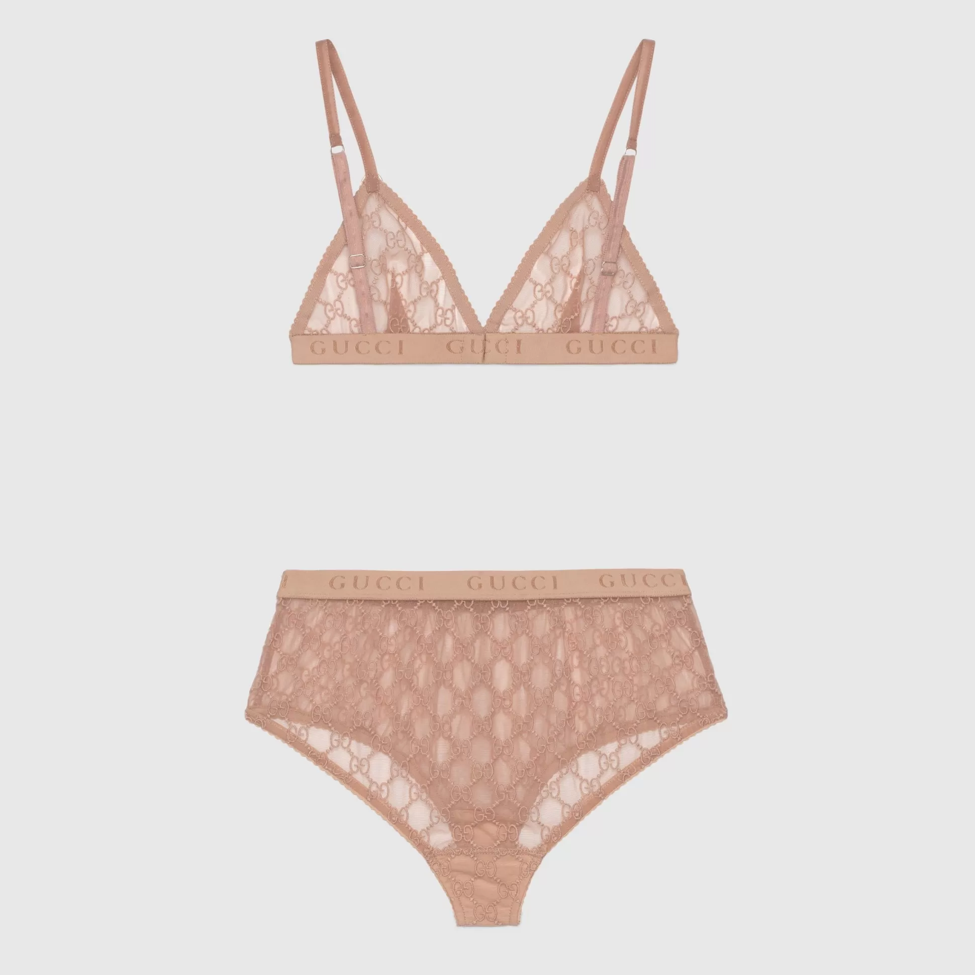 GUCCI Gg Tulle Lingerie Set-Women Lingerie