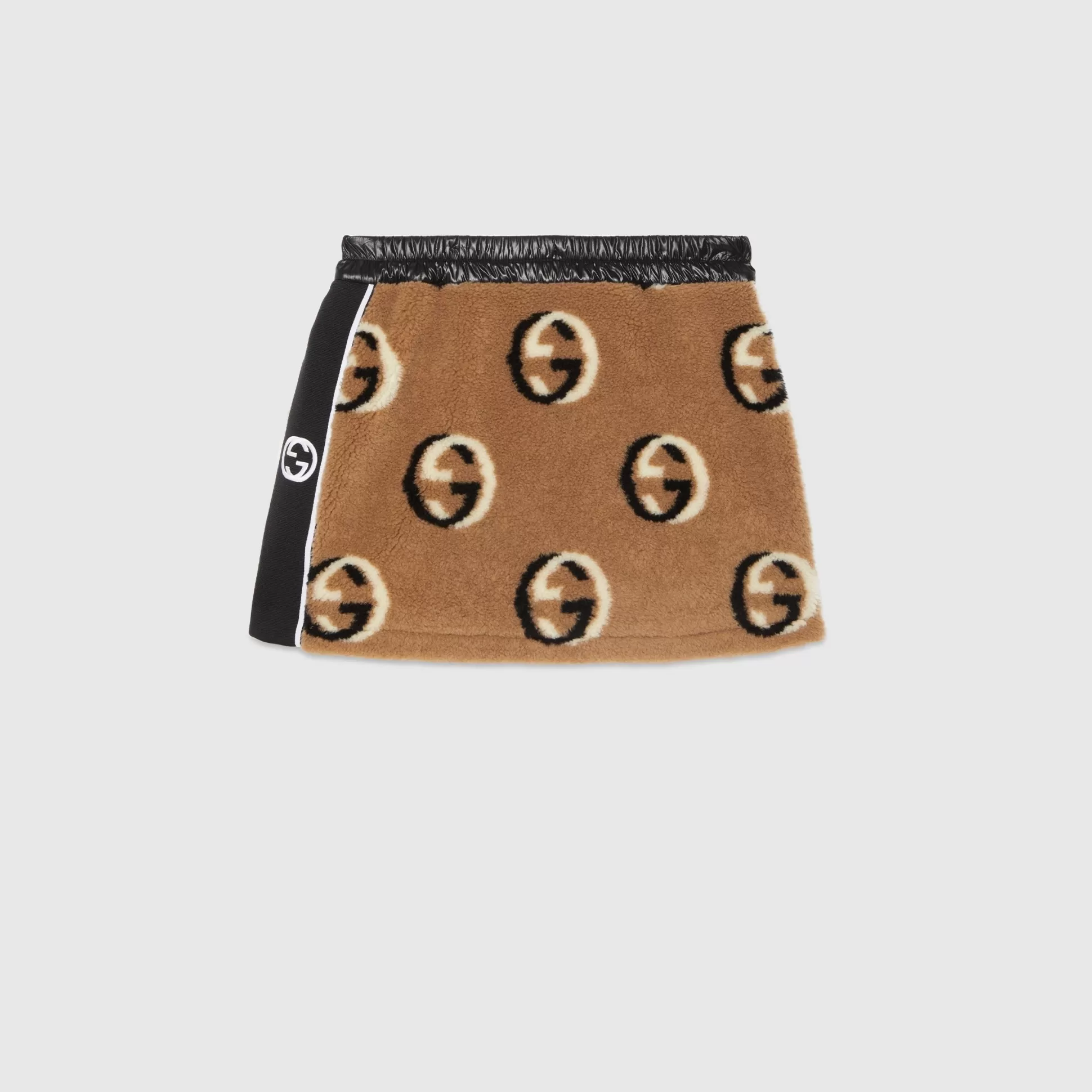 GUCCI Gg Wool Fleece Jacquard Skirt-Women Winter Ready-To-Wear