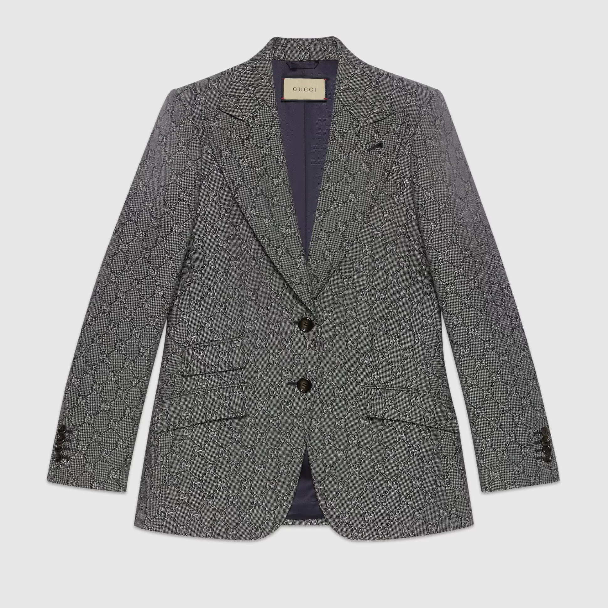 GUCCI Gg Wool Jacquard Jacket-Women Cocktail & Evening