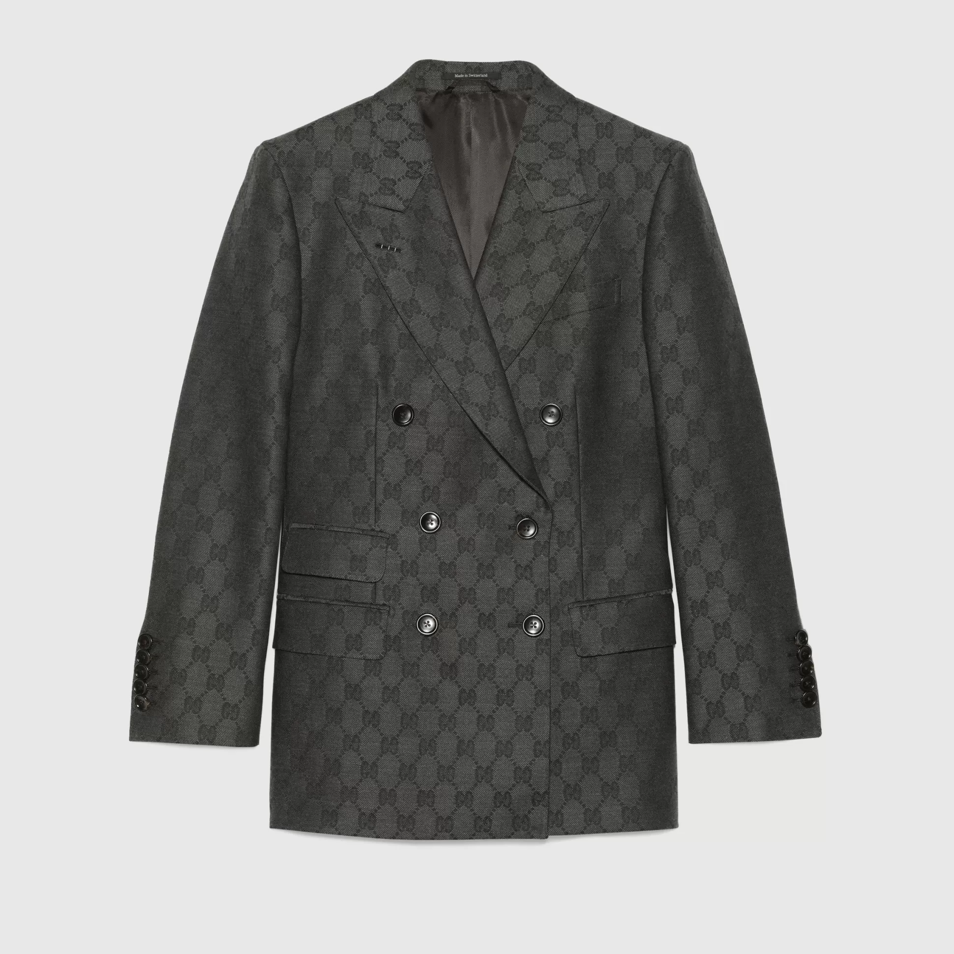 GUCCI Gg Wool Jacquard Jacket-Women Coats & Jackets