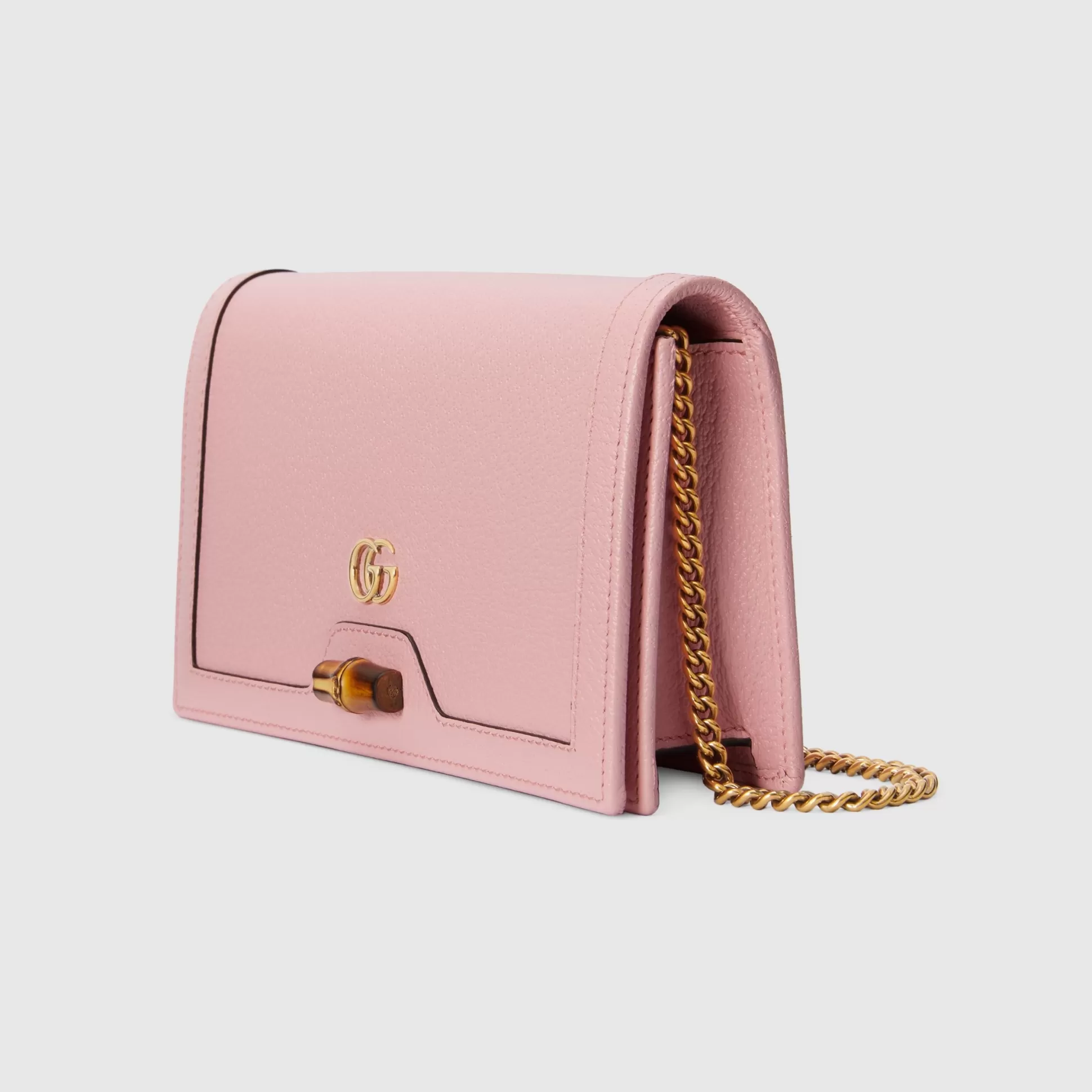 GUCCI Diana Mini Bag With Bamboo-Women Chain Wallets