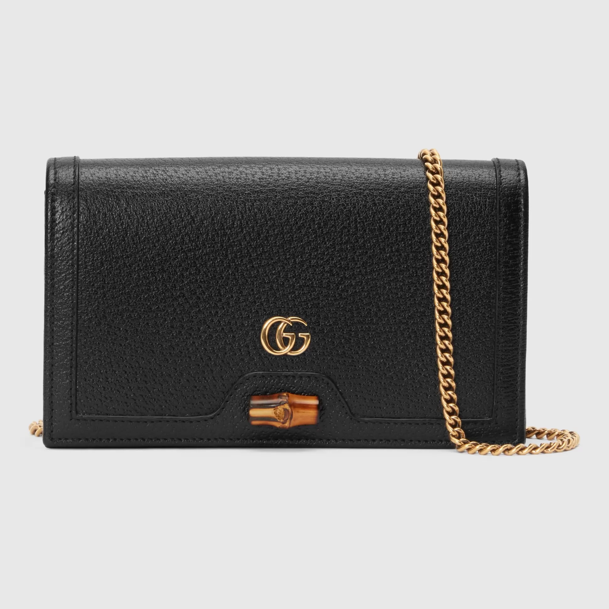 GUCCI Diana Mini Bag With Bamboo-Women Chain Wallets