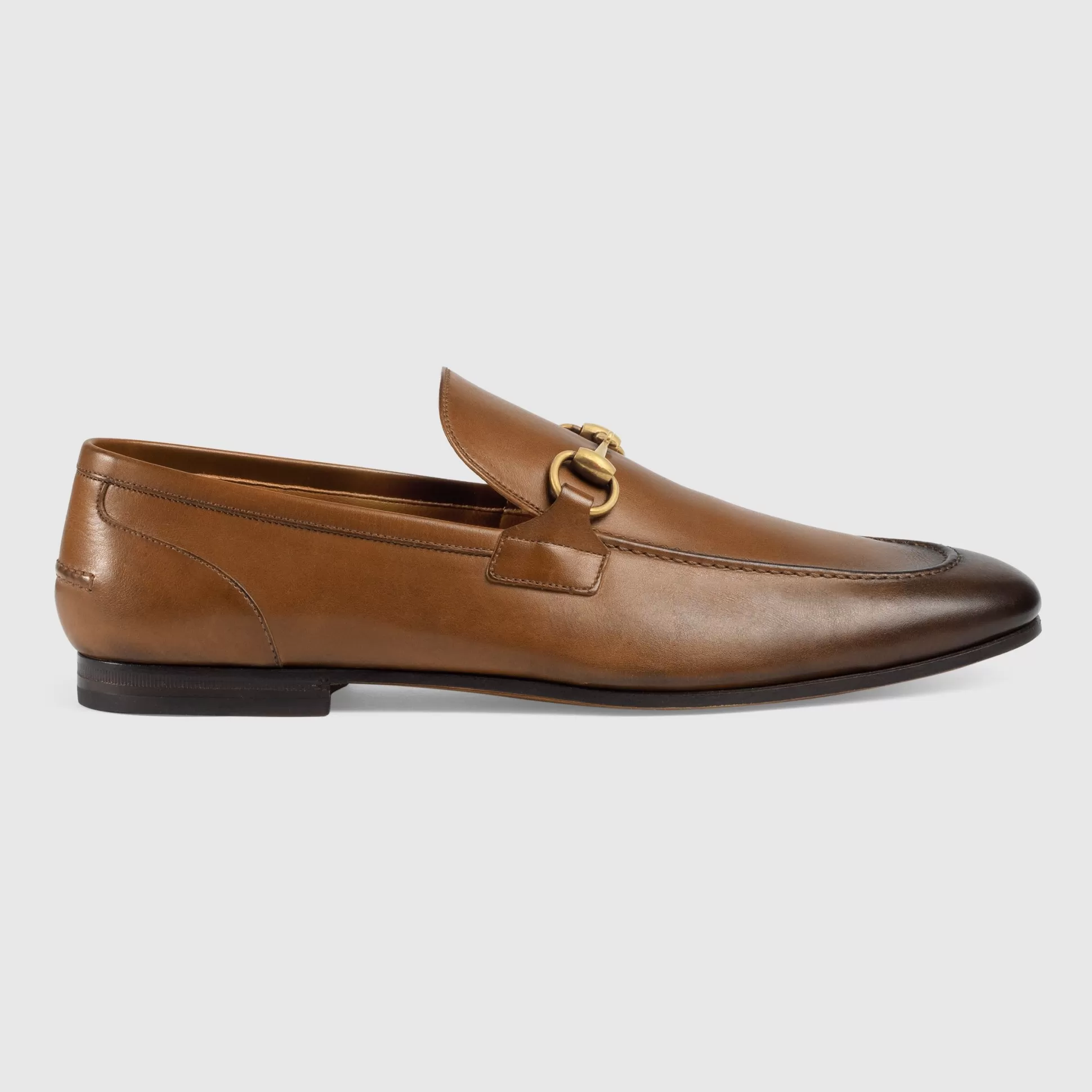 GUCCI Jordaan Leather Loafer-Men Loafers